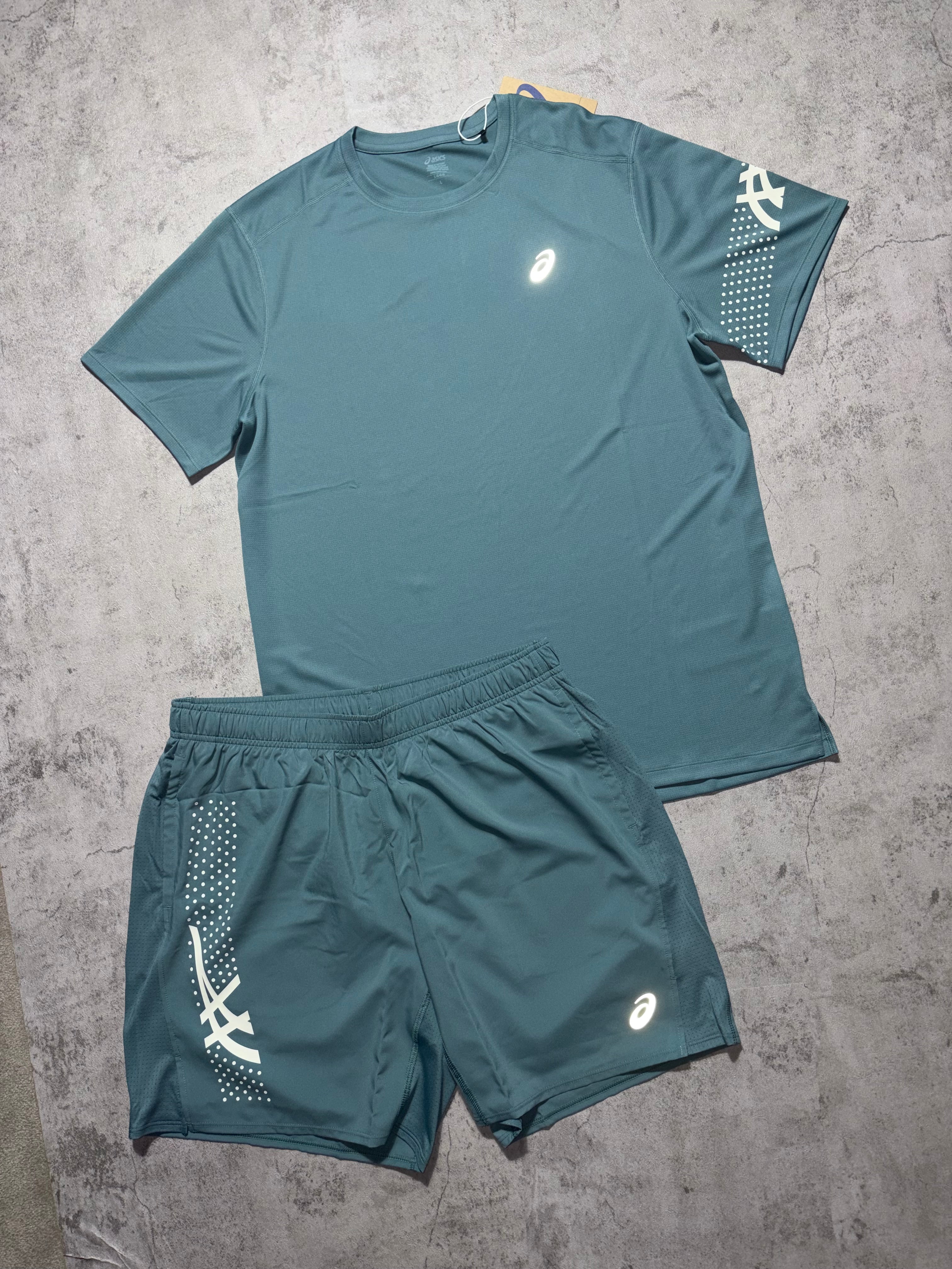 Asics Icon 2 Piece Set Teal