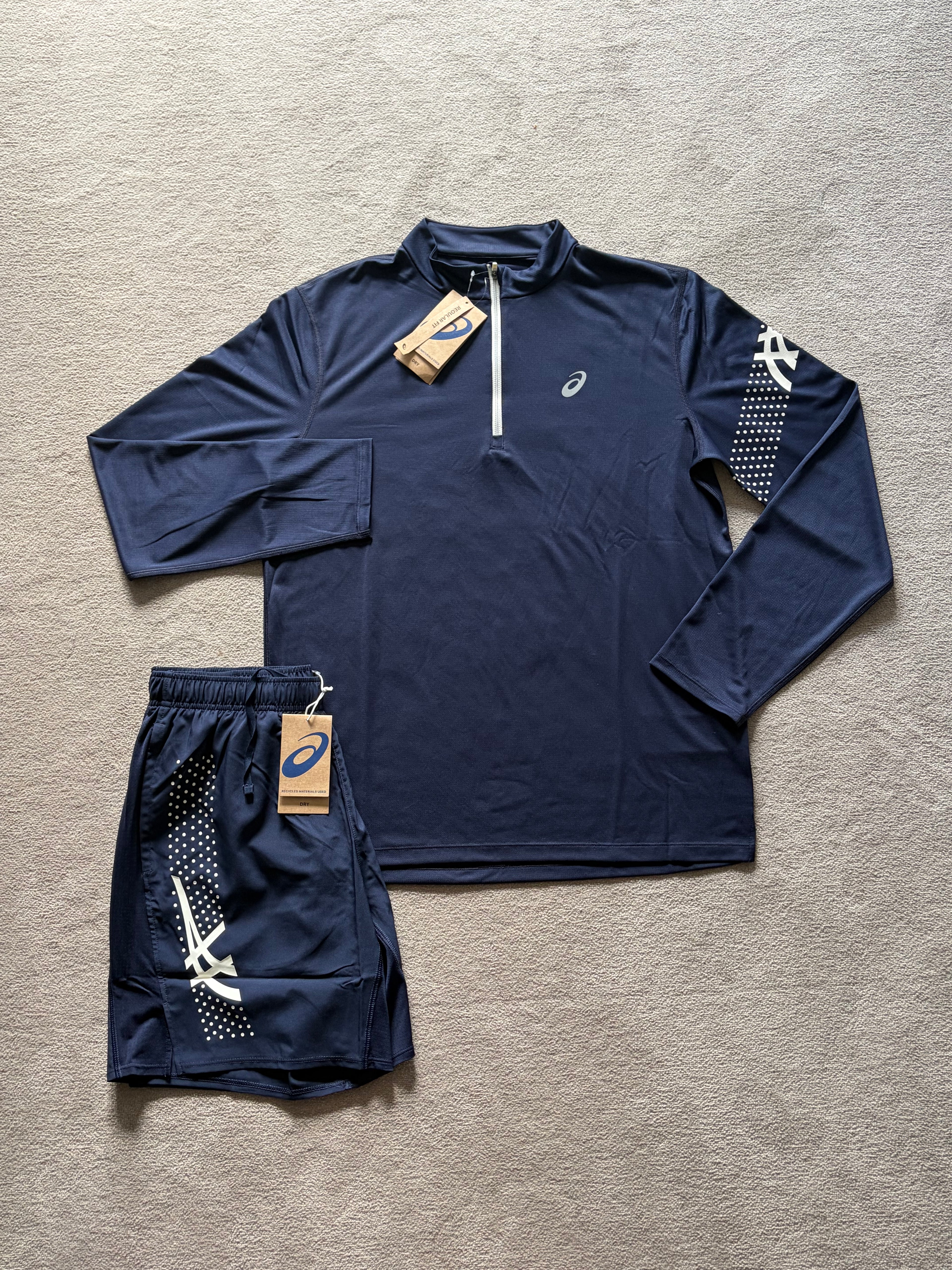 Asics Icon SS Set Navy