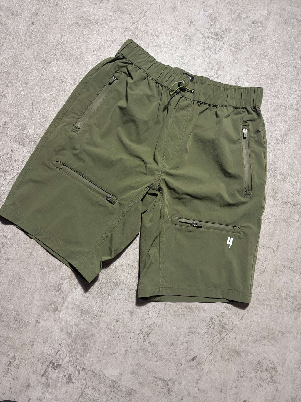 Yelir World Khaki Tech Combat Shorts