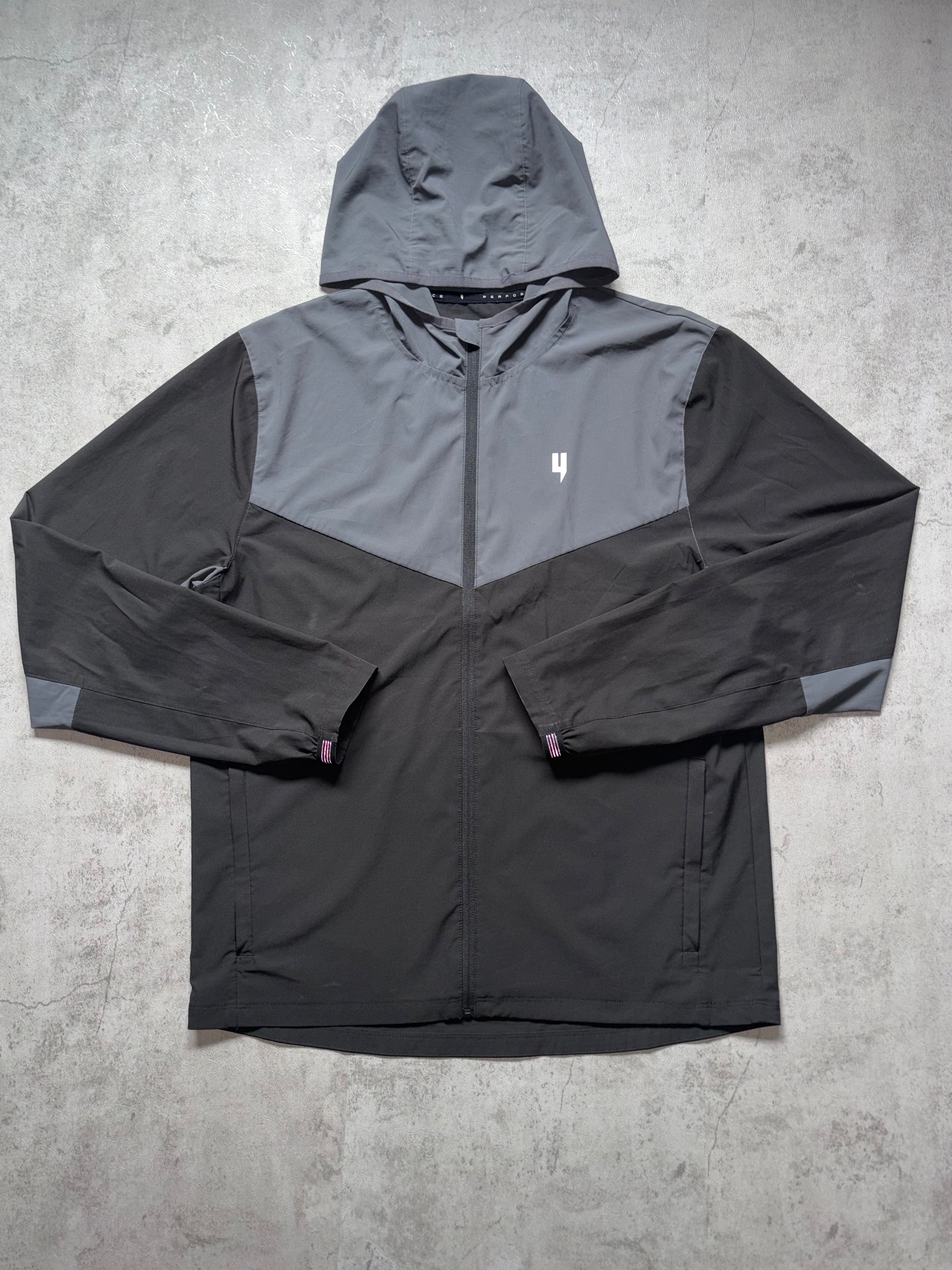 Yelir World Performance Tracksuit Grey Black