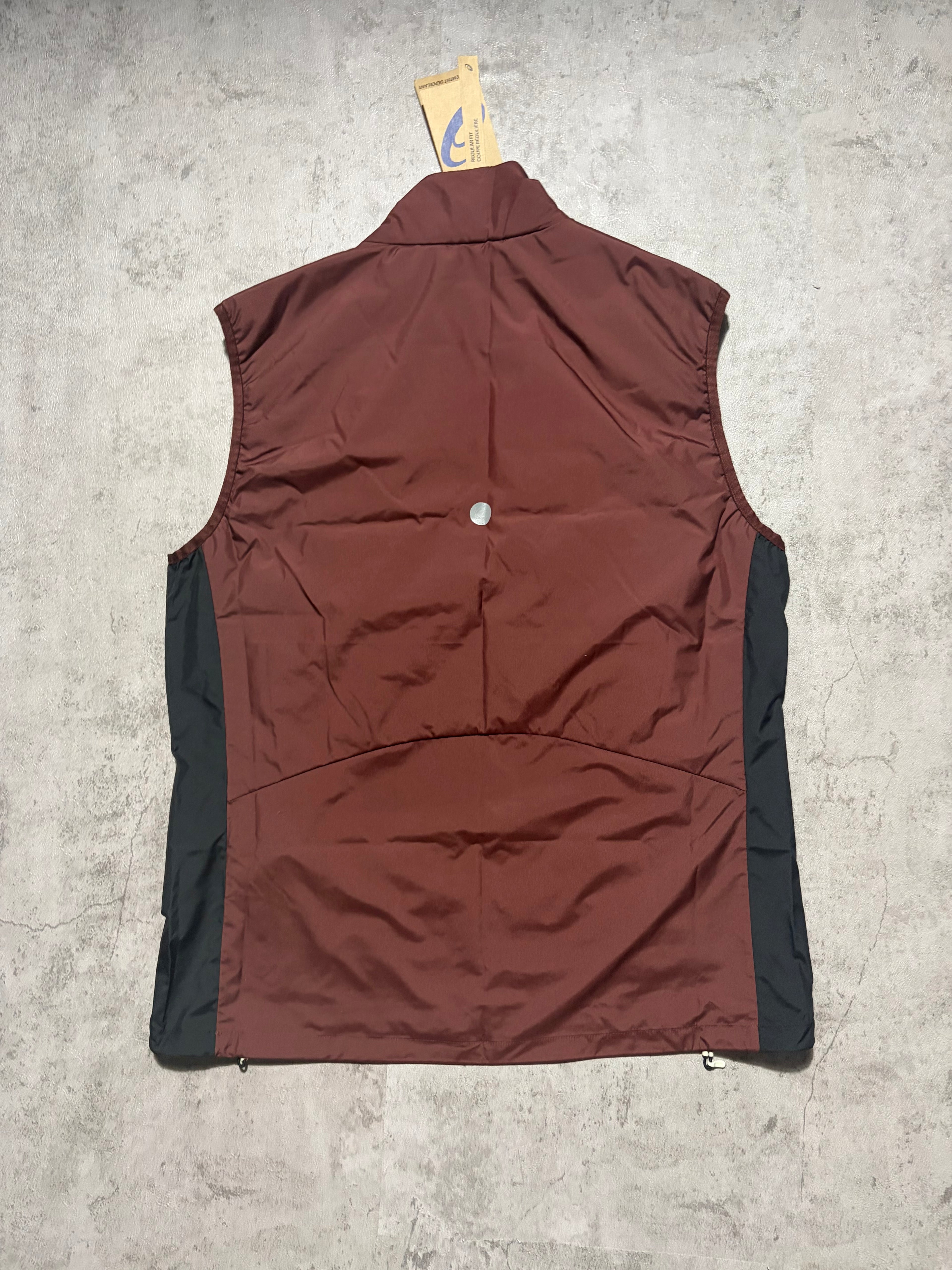 Asics Burgundy Road Padded Gilet