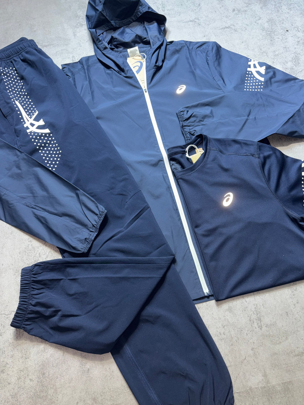 Asics Icon SS Navy Activewear 3 Piece Set