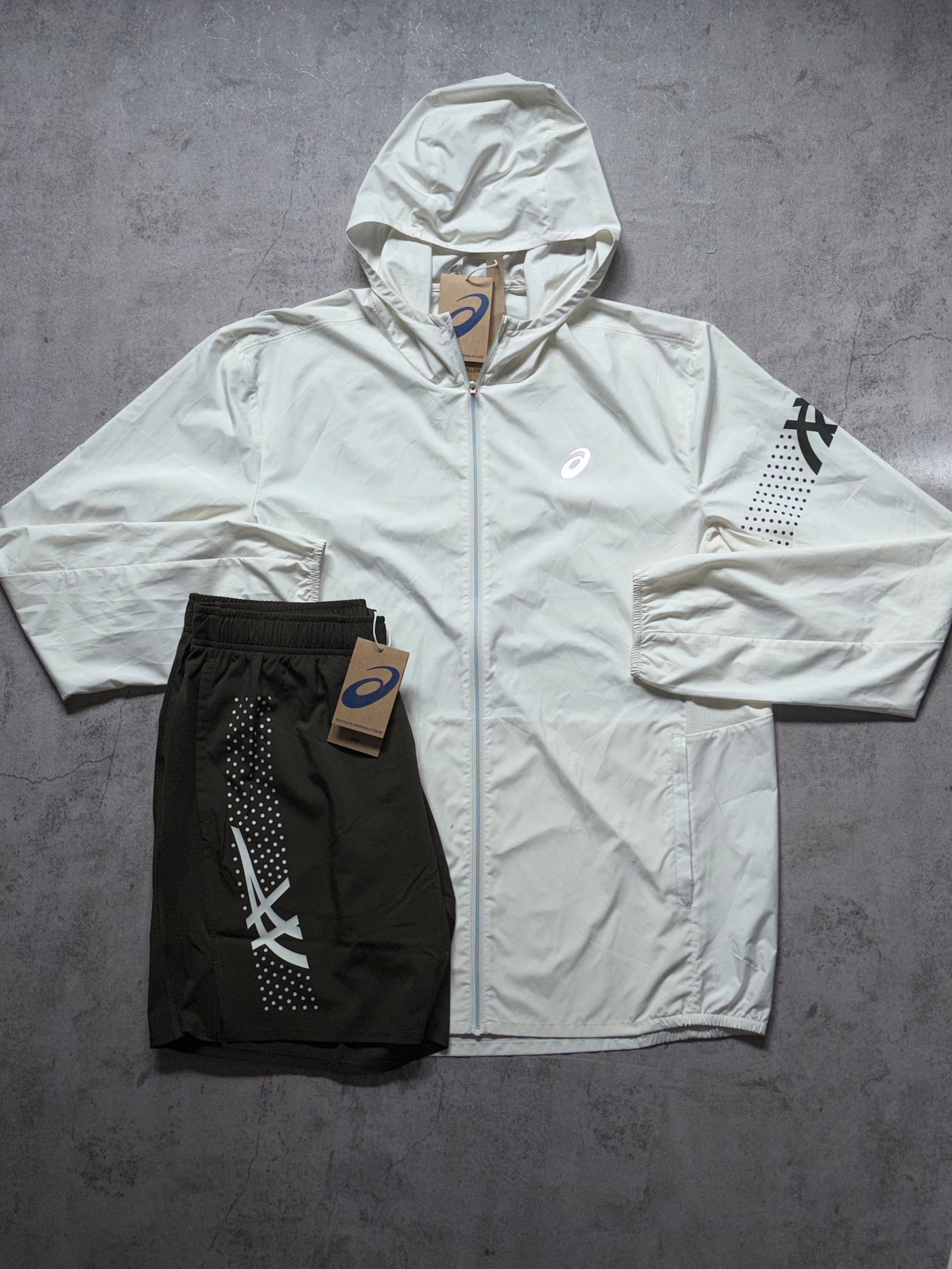 Asics Icon SS Activewear Set Olive Cream