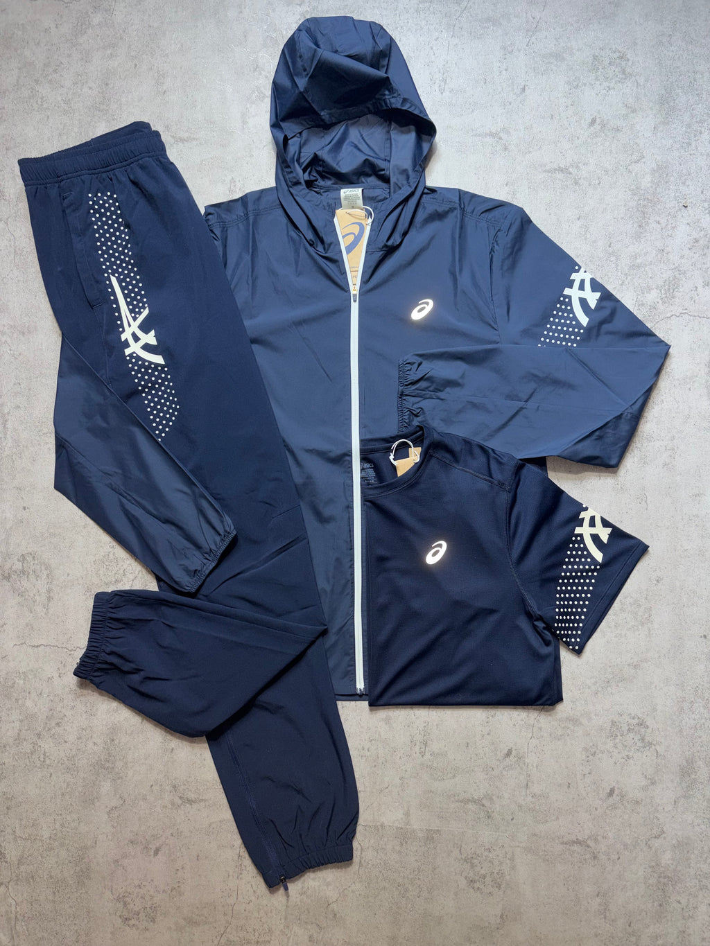 Asics Icon SS Navy Activewear 3 Piece Set