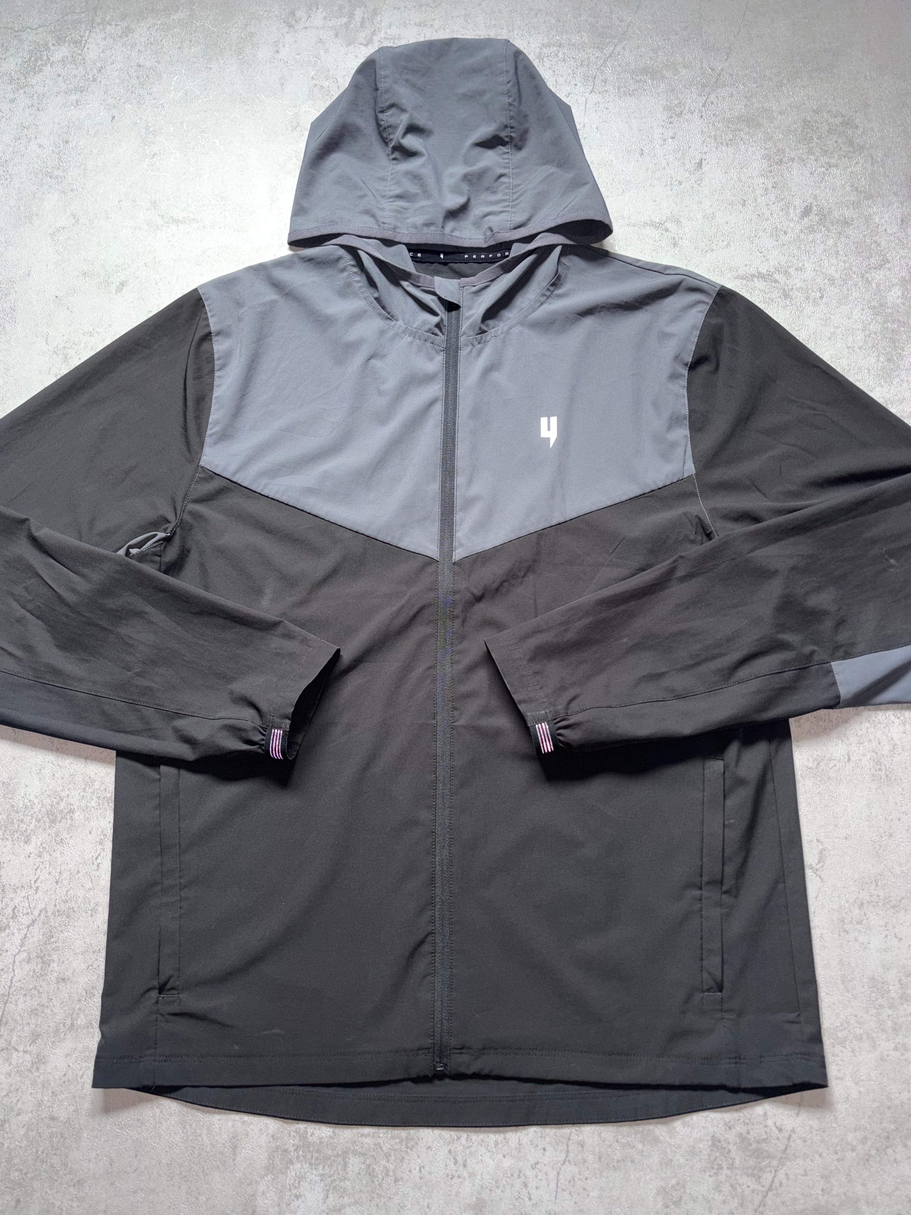Yelir World Performance Tracksuit Grey Black