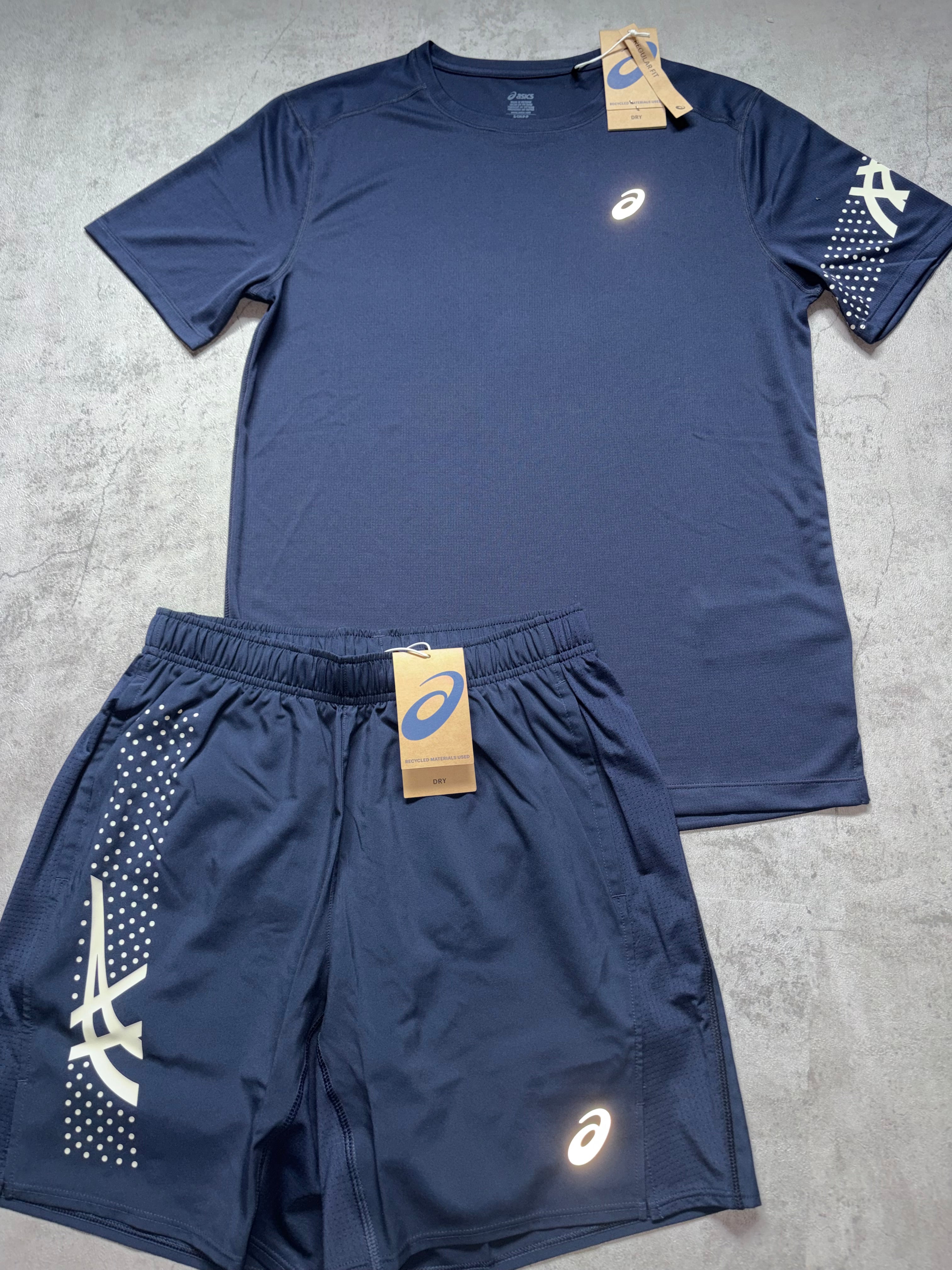 Asics Icon SS Navy Activewear Set