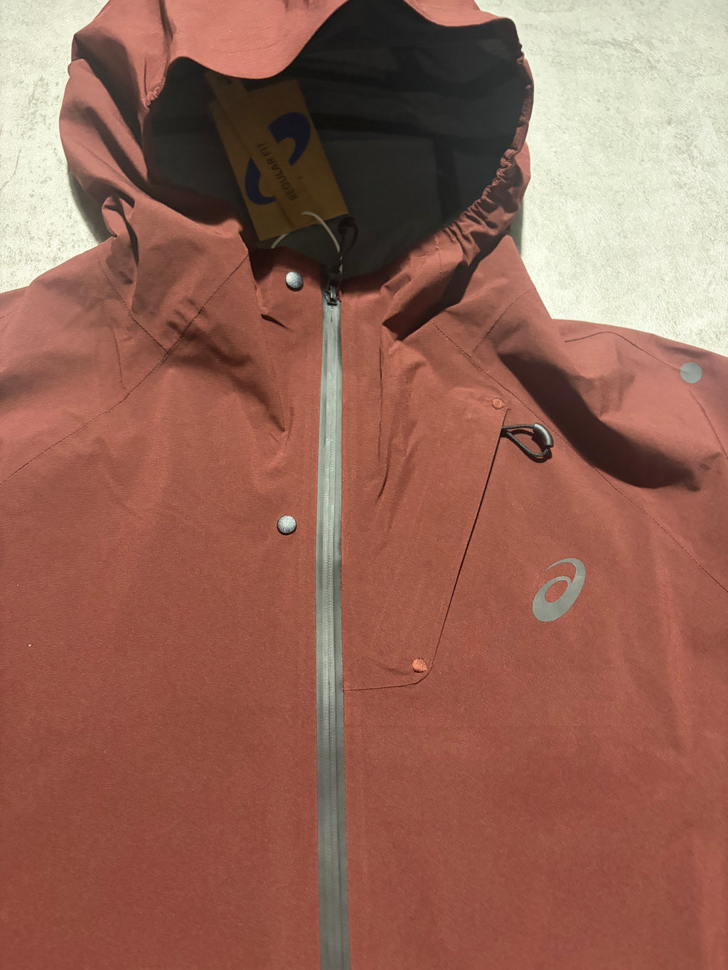 Asics Burgundy MetaRun Windbreaker