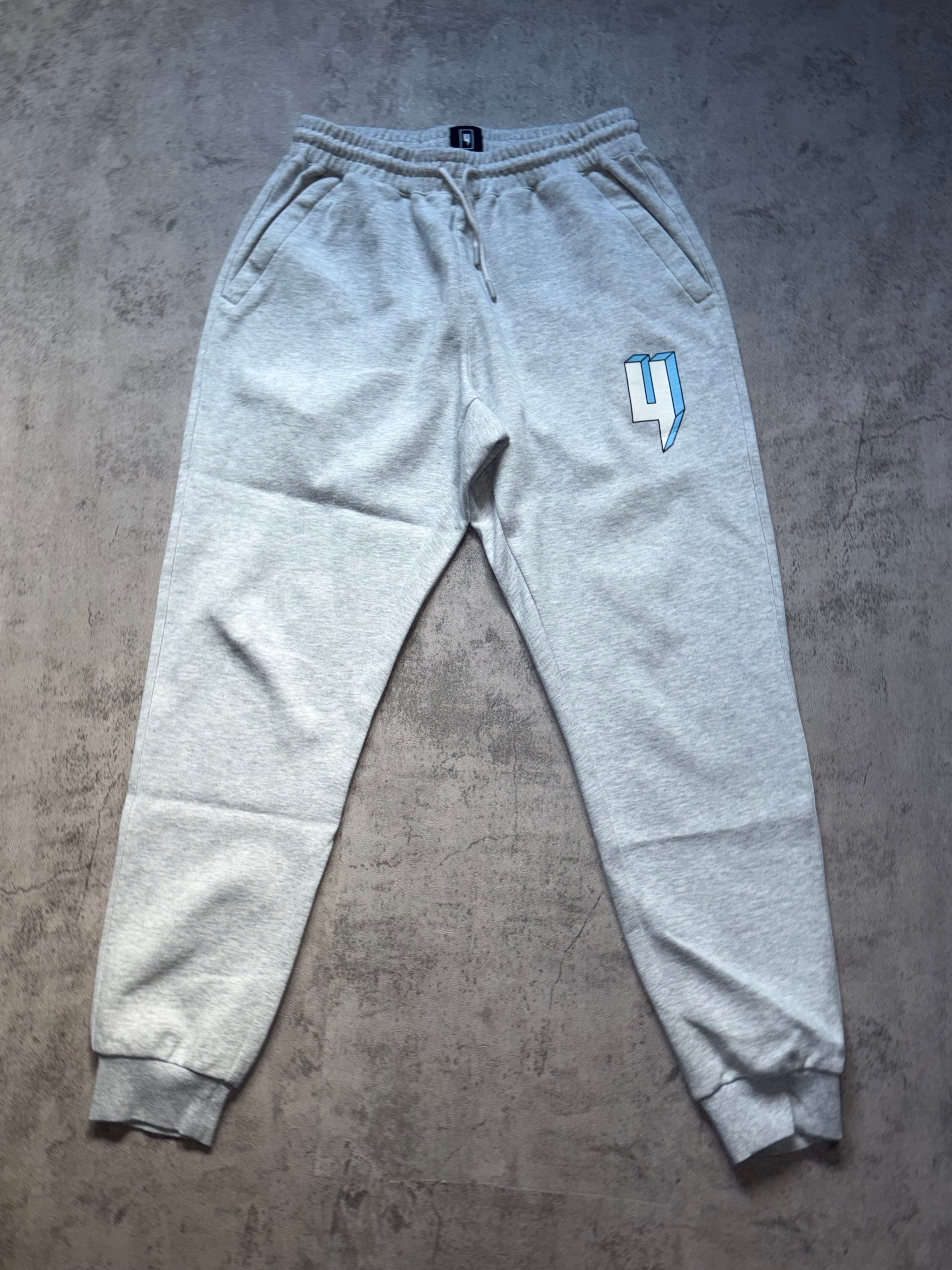 Yelir World Tracksuit Grey Blue