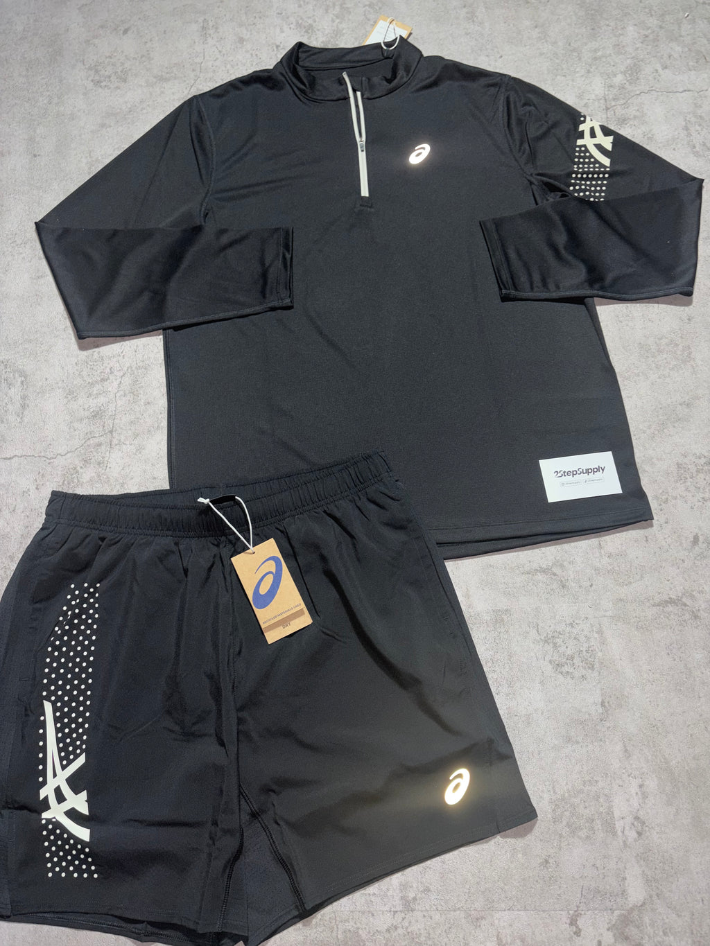 Asics Icon Quarter Zip Set