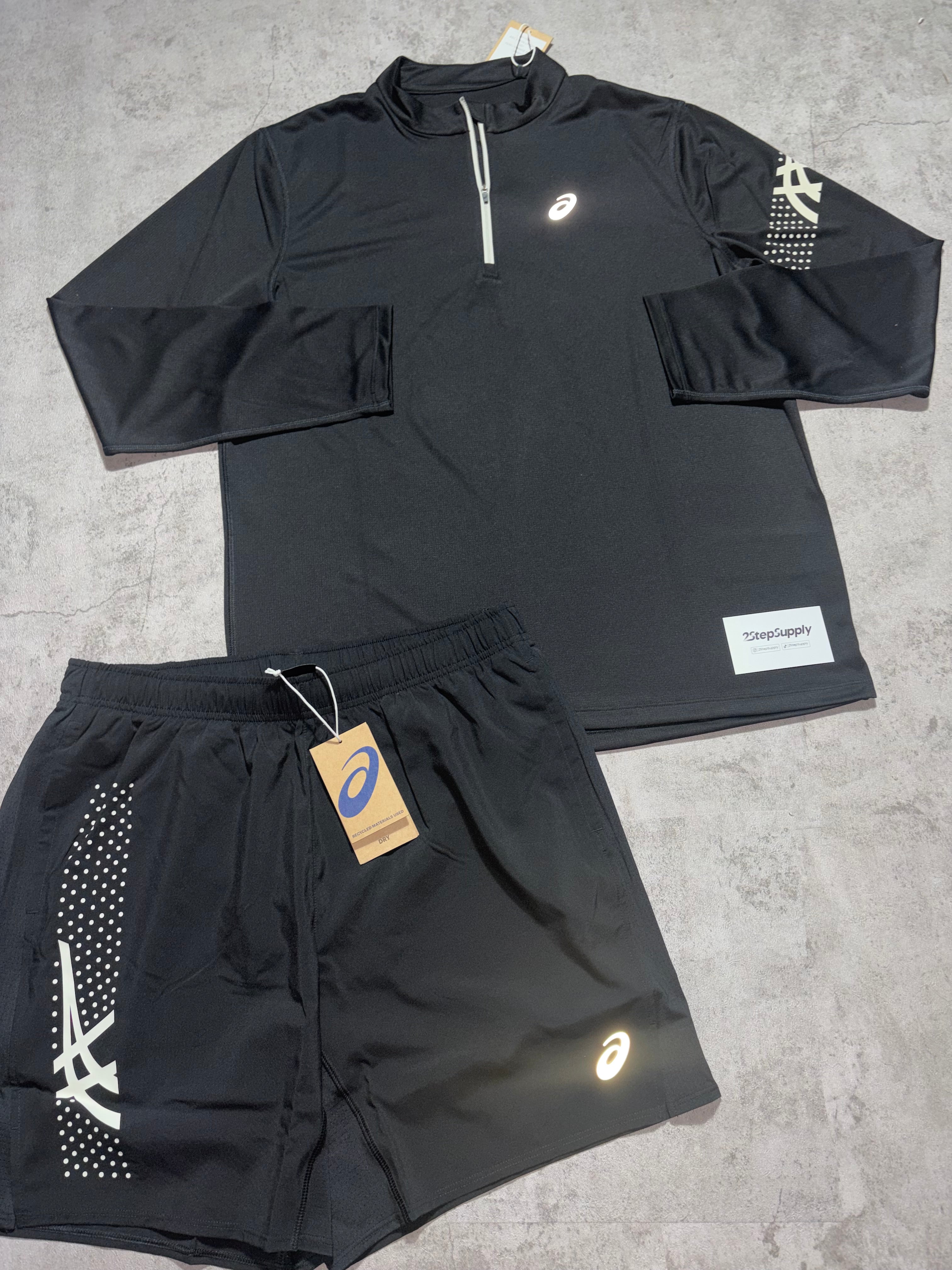 Asics Icon Quarter Zip Set