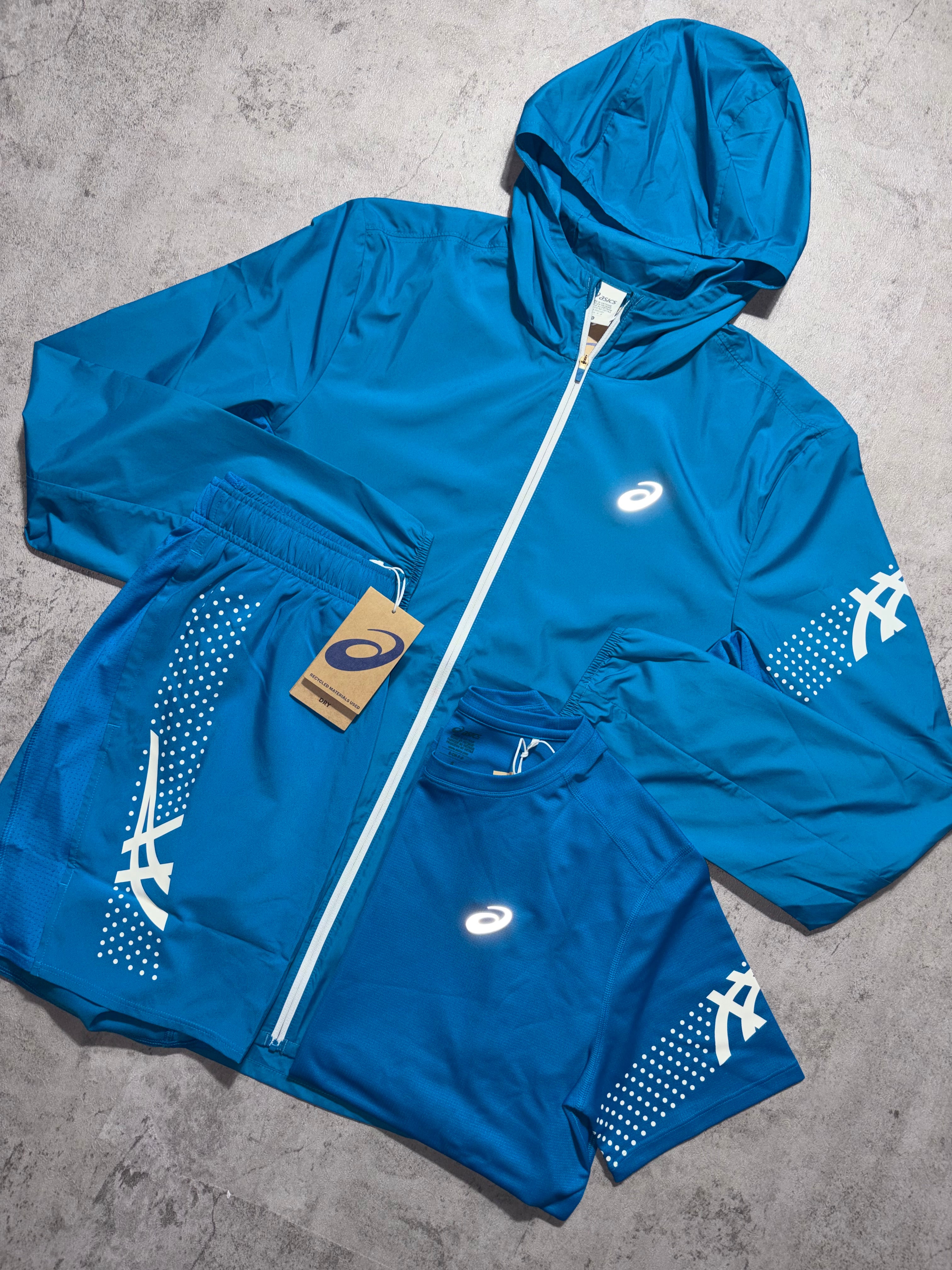 Asics Icon Agean Blue SS Set