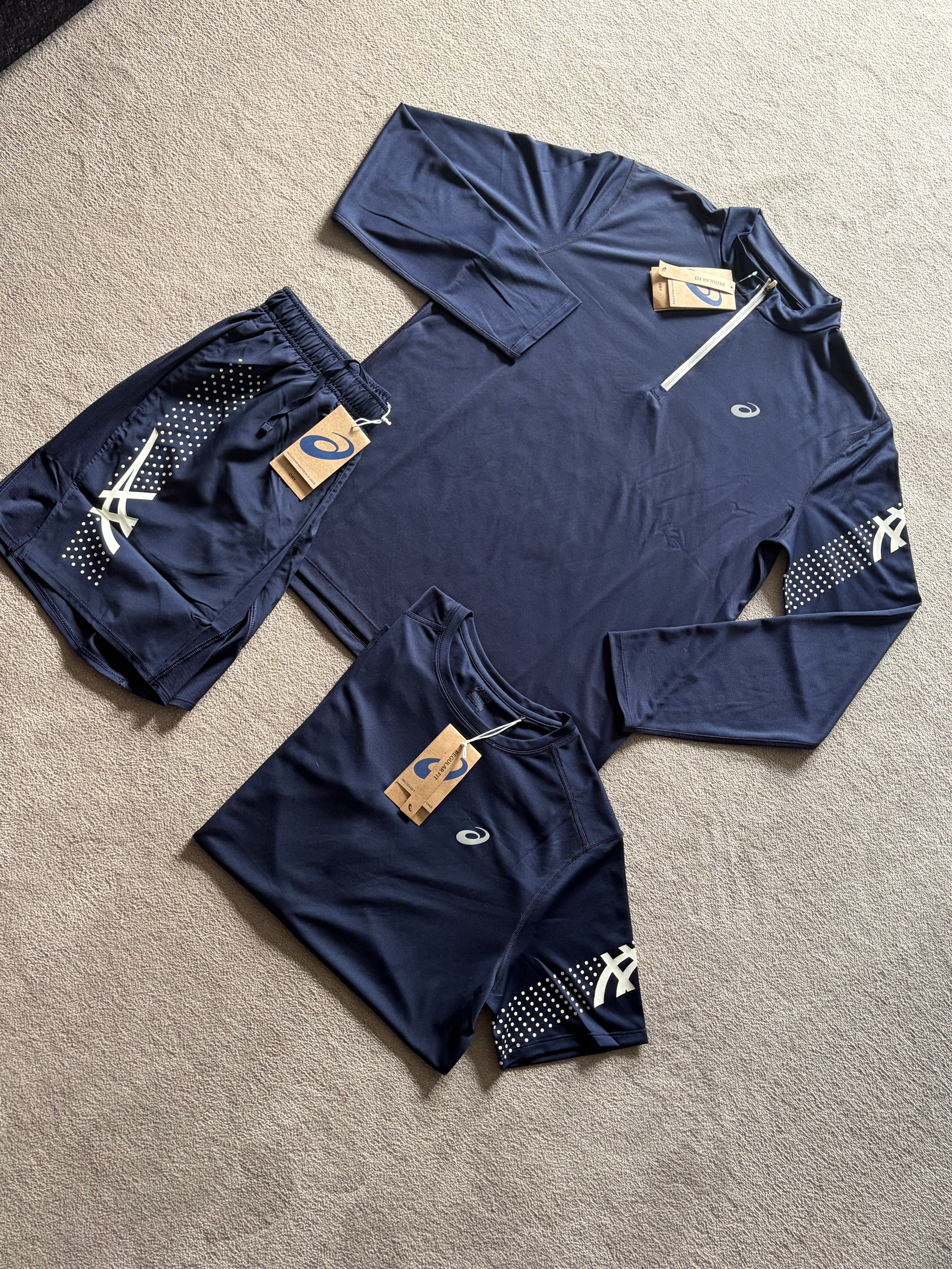 Asics Icon SS Set Navy