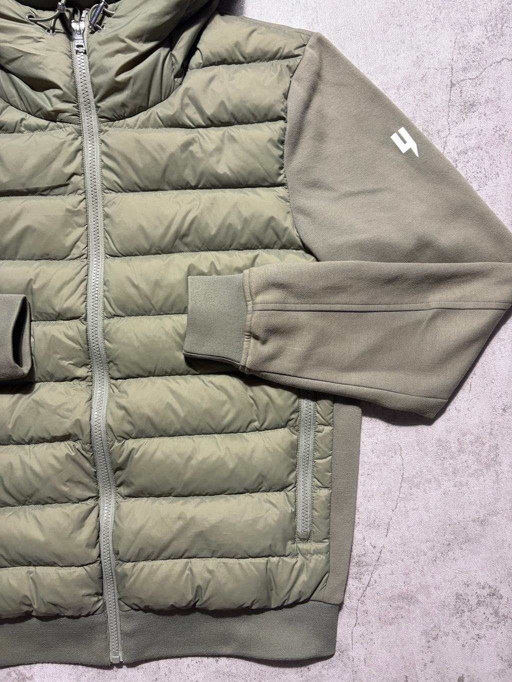 Yelir World Quilted Panel Jacket Khaki