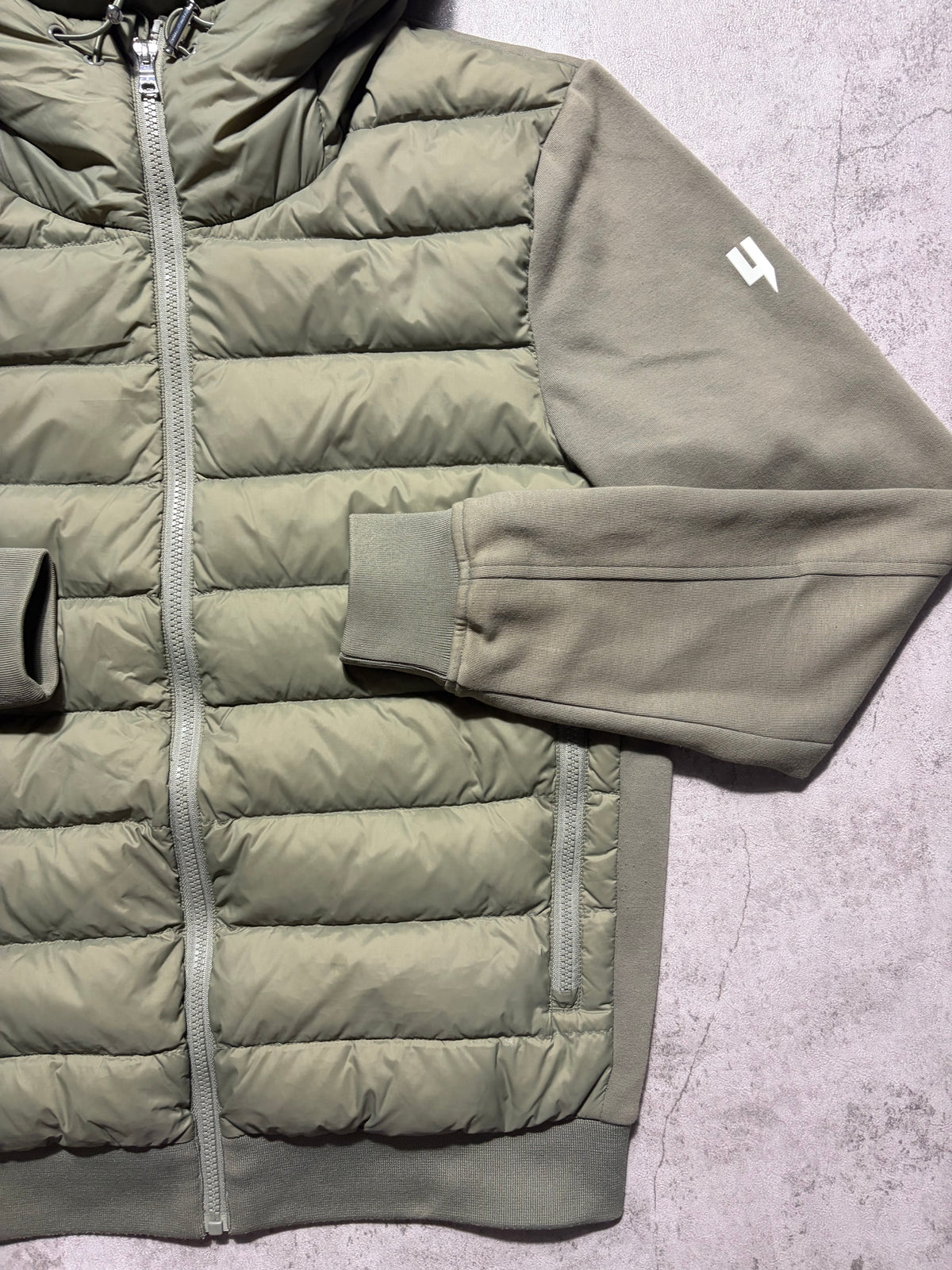 Yelir World Quilted Panel Jacket Khaki