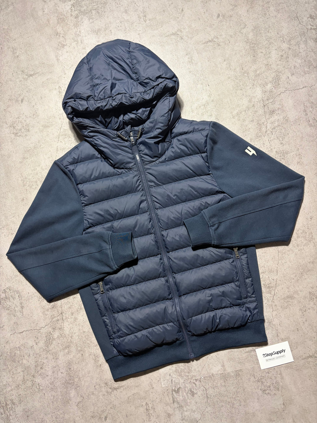 Yelir World Navy Panel Jacket