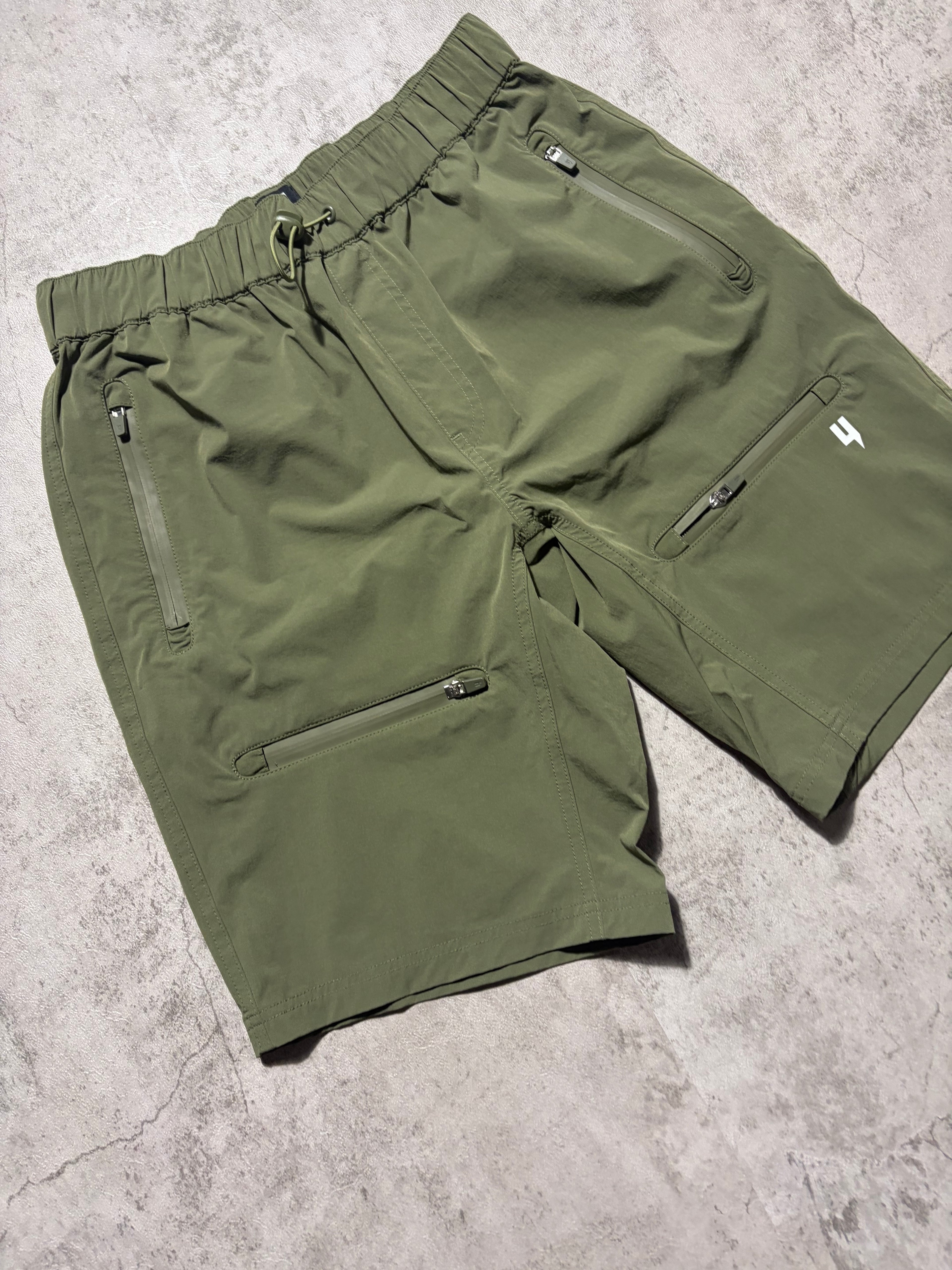 Yelir World Khaki Tech Combat Shorts