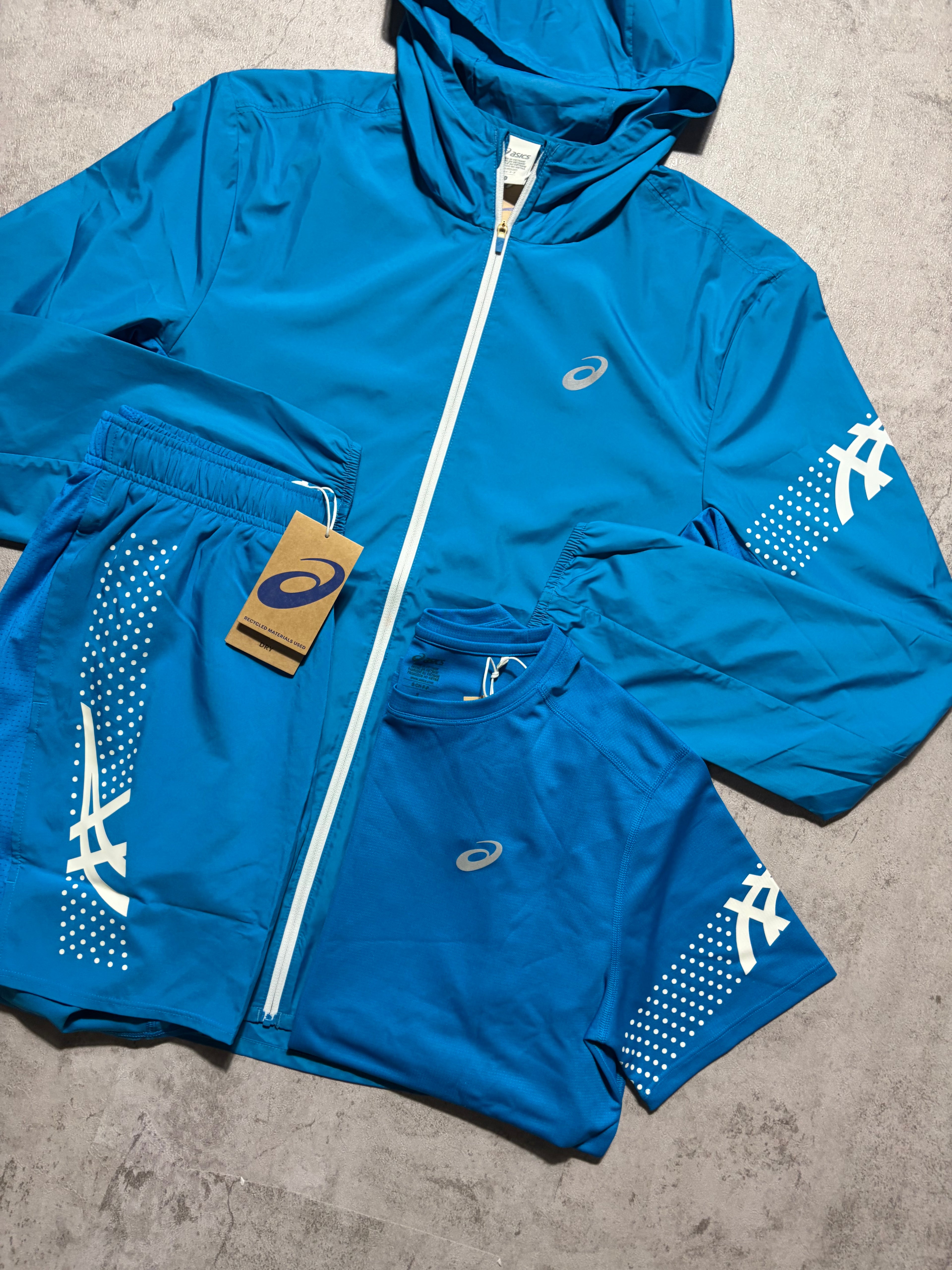 Asics Icon Agean Blue SS Set