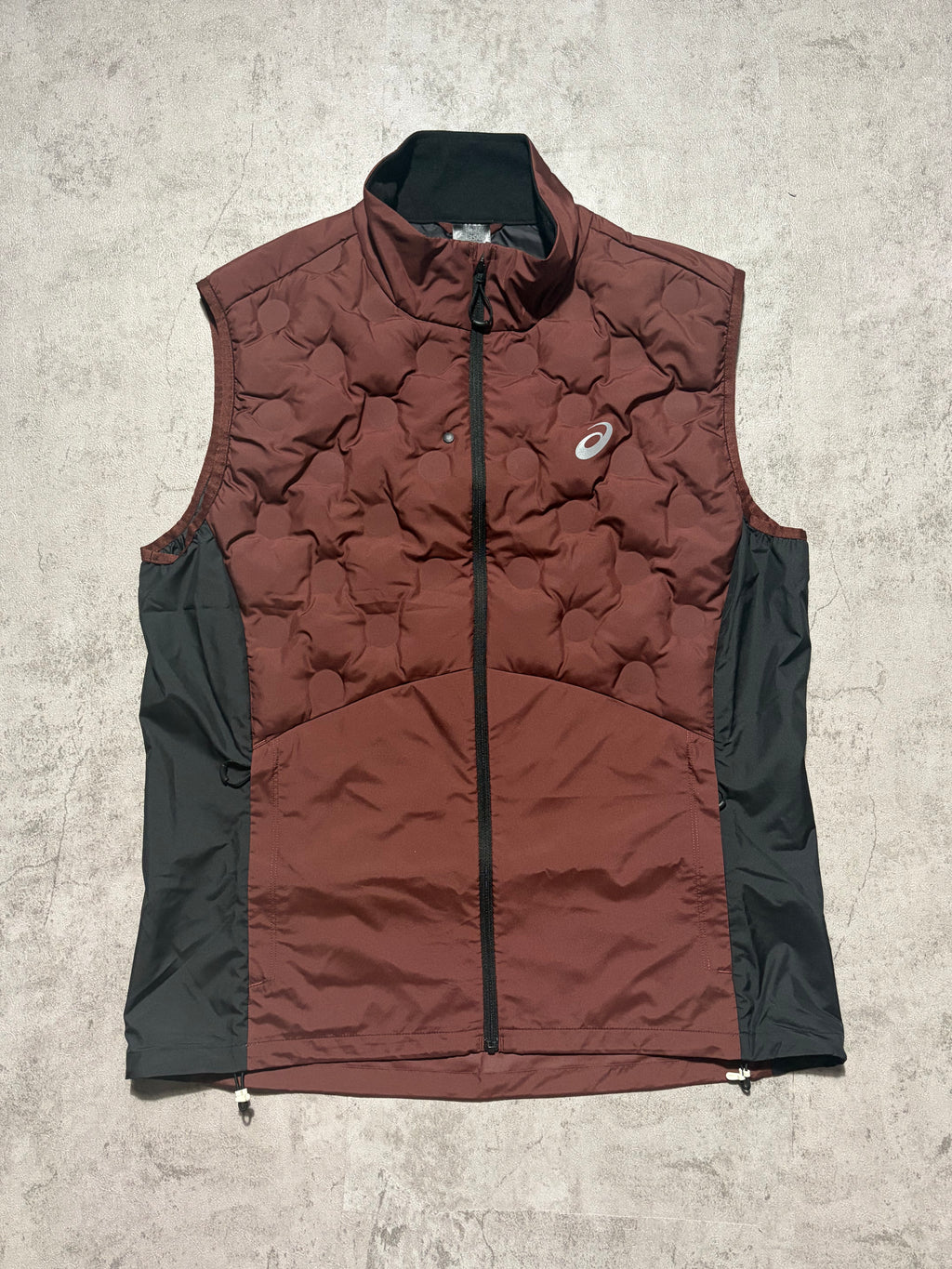 Asics Burgundy Road Padded Gilet