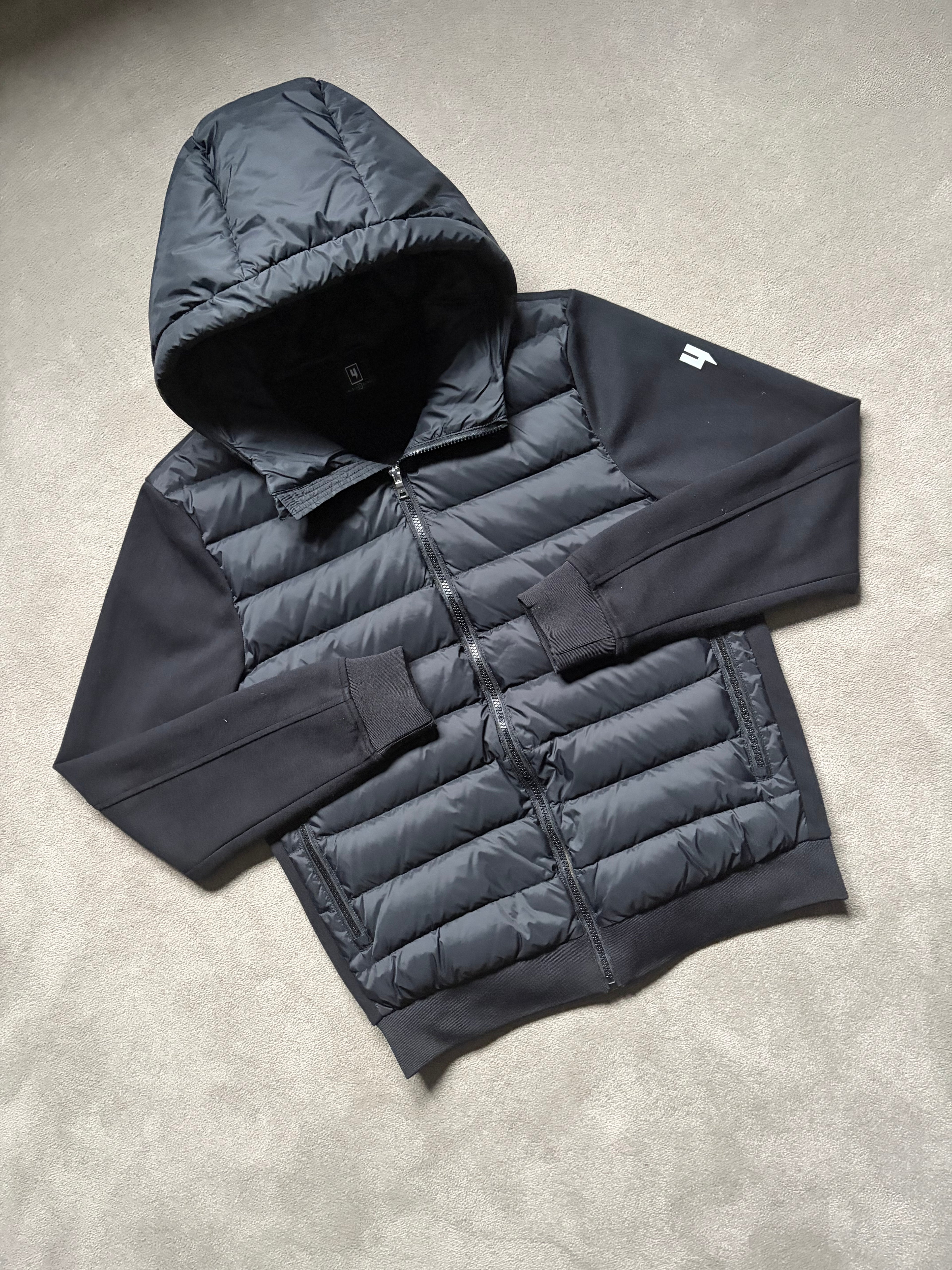 Yelir World Quilted Panel Jacket Black