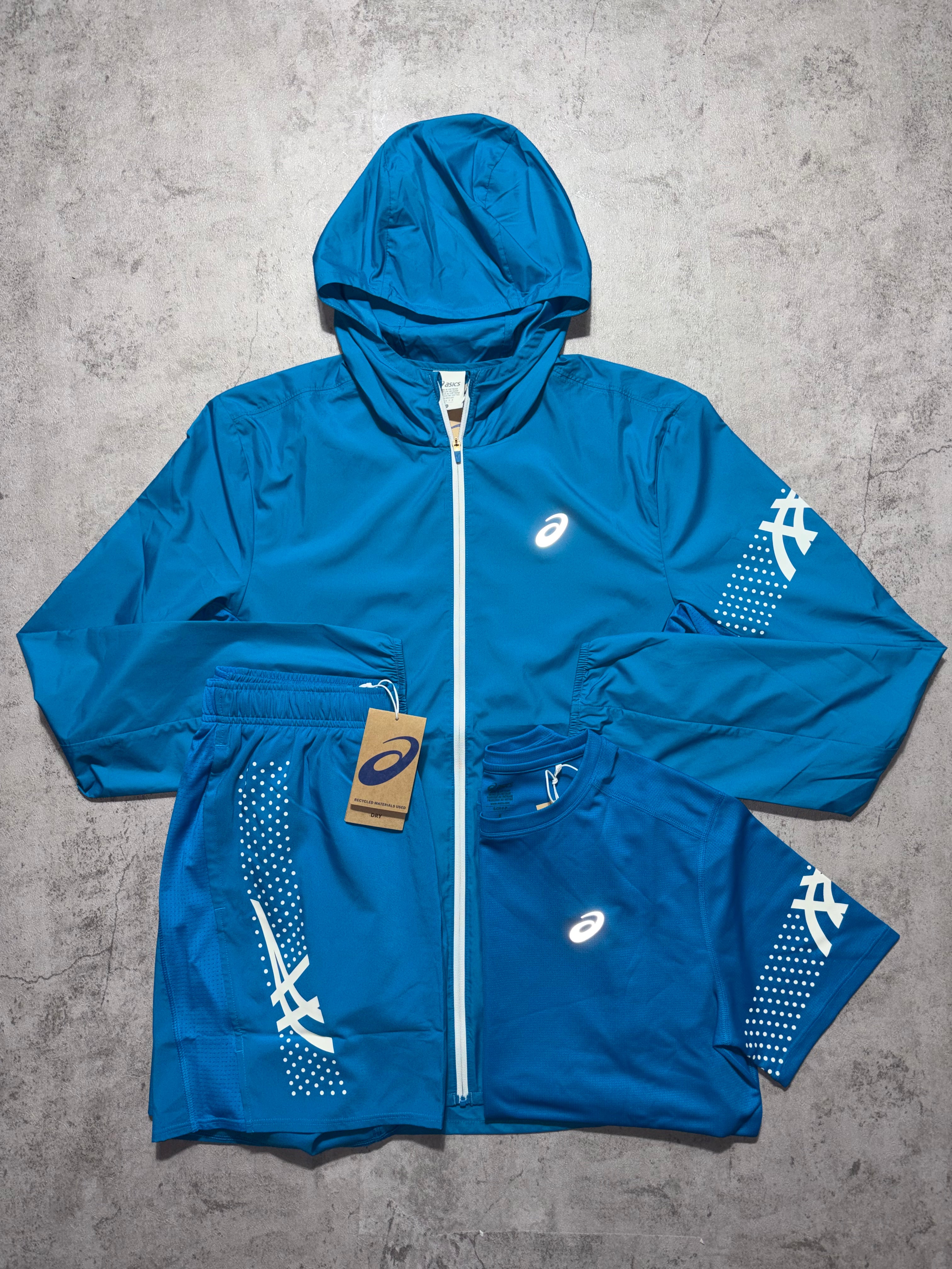 Asics Icon Agean Blue SS Set