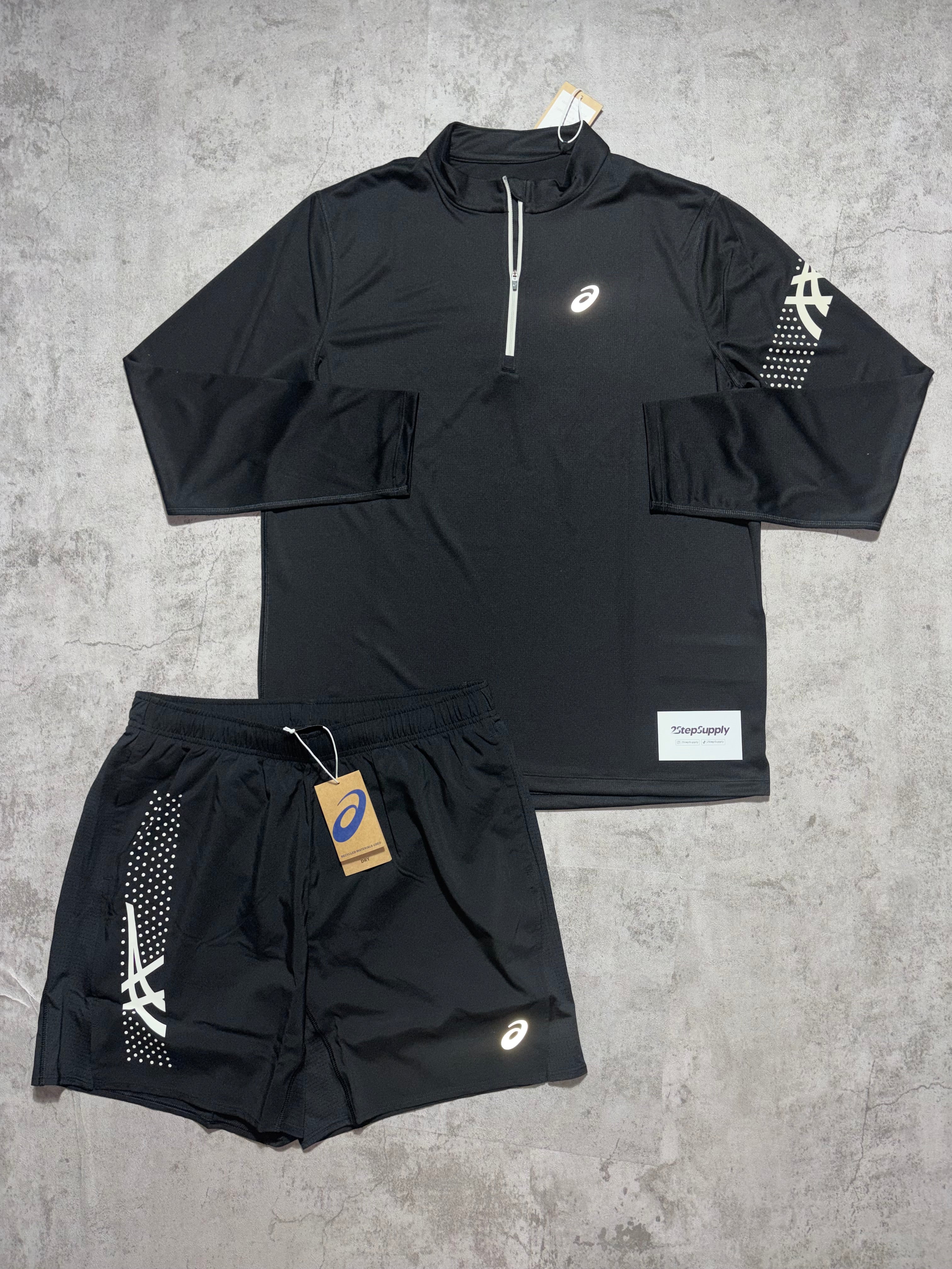 Asics Icon Quarter Zip Set