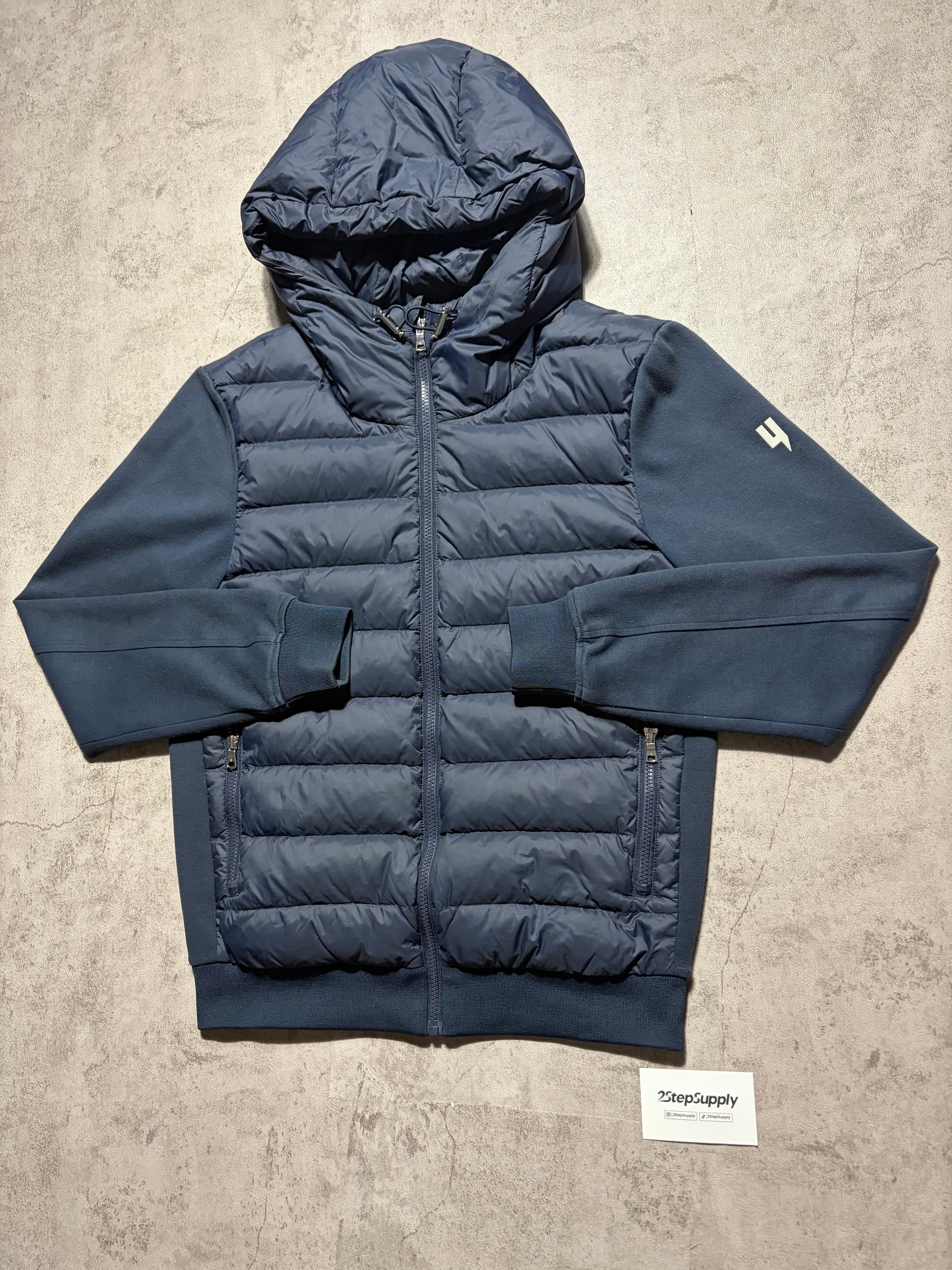 Yelir World Navy Panel Jacket