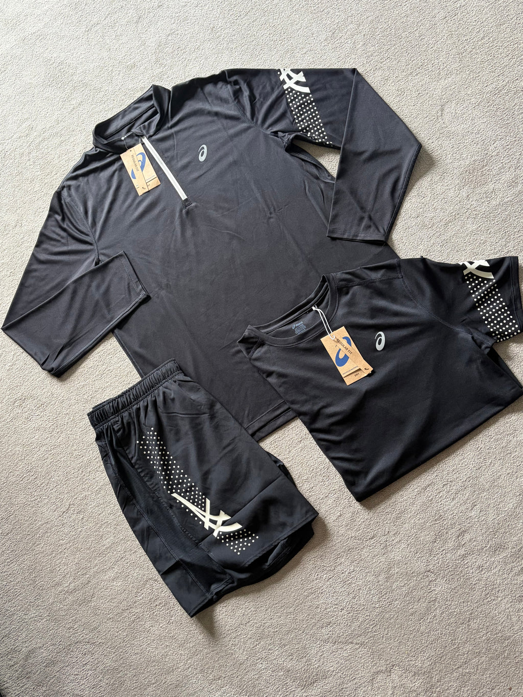 Asics Icon SS 3 Piece Quarter Zip Set