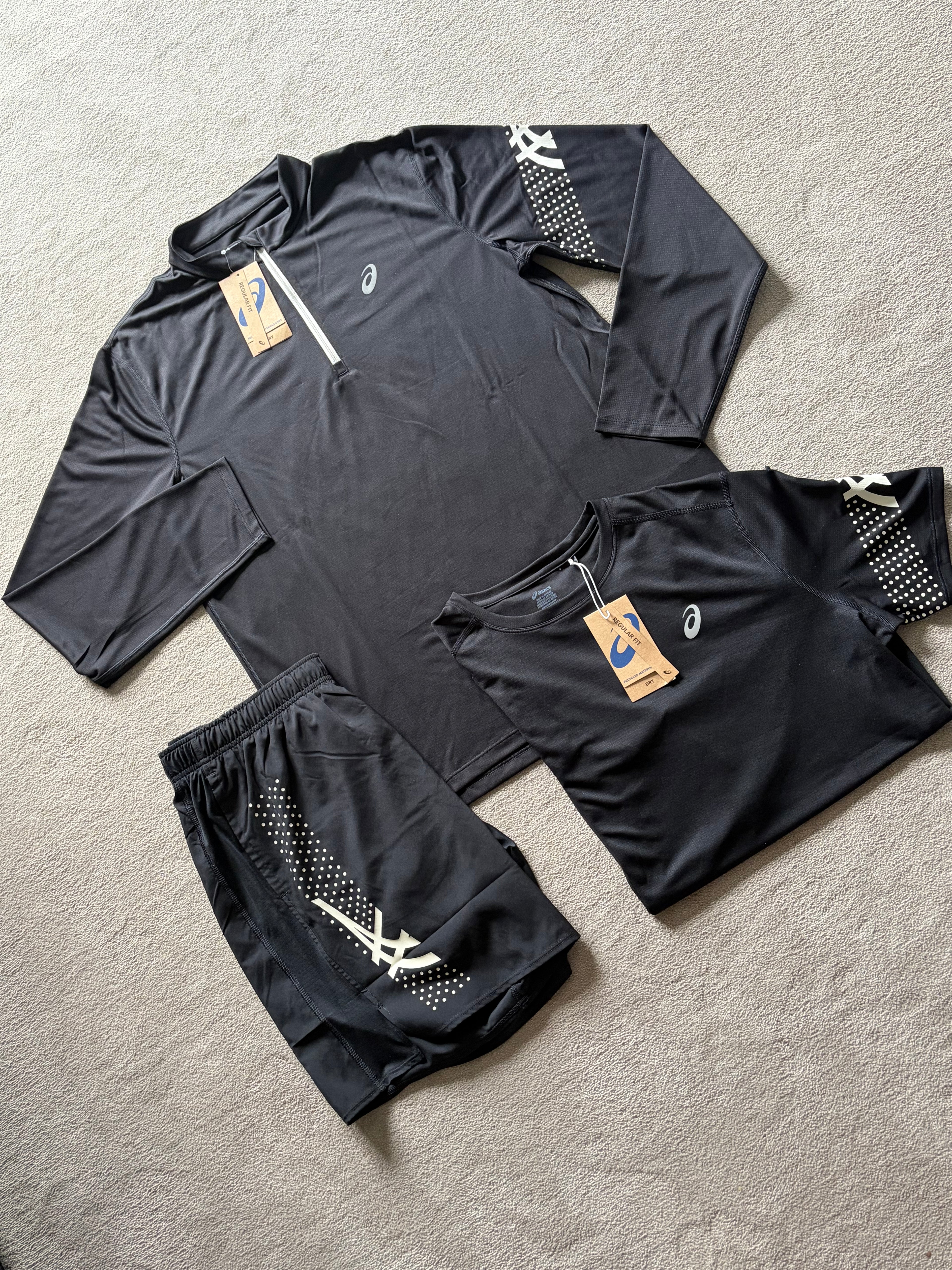 Asics Icon SS 3 Piece Quarter Zip Set