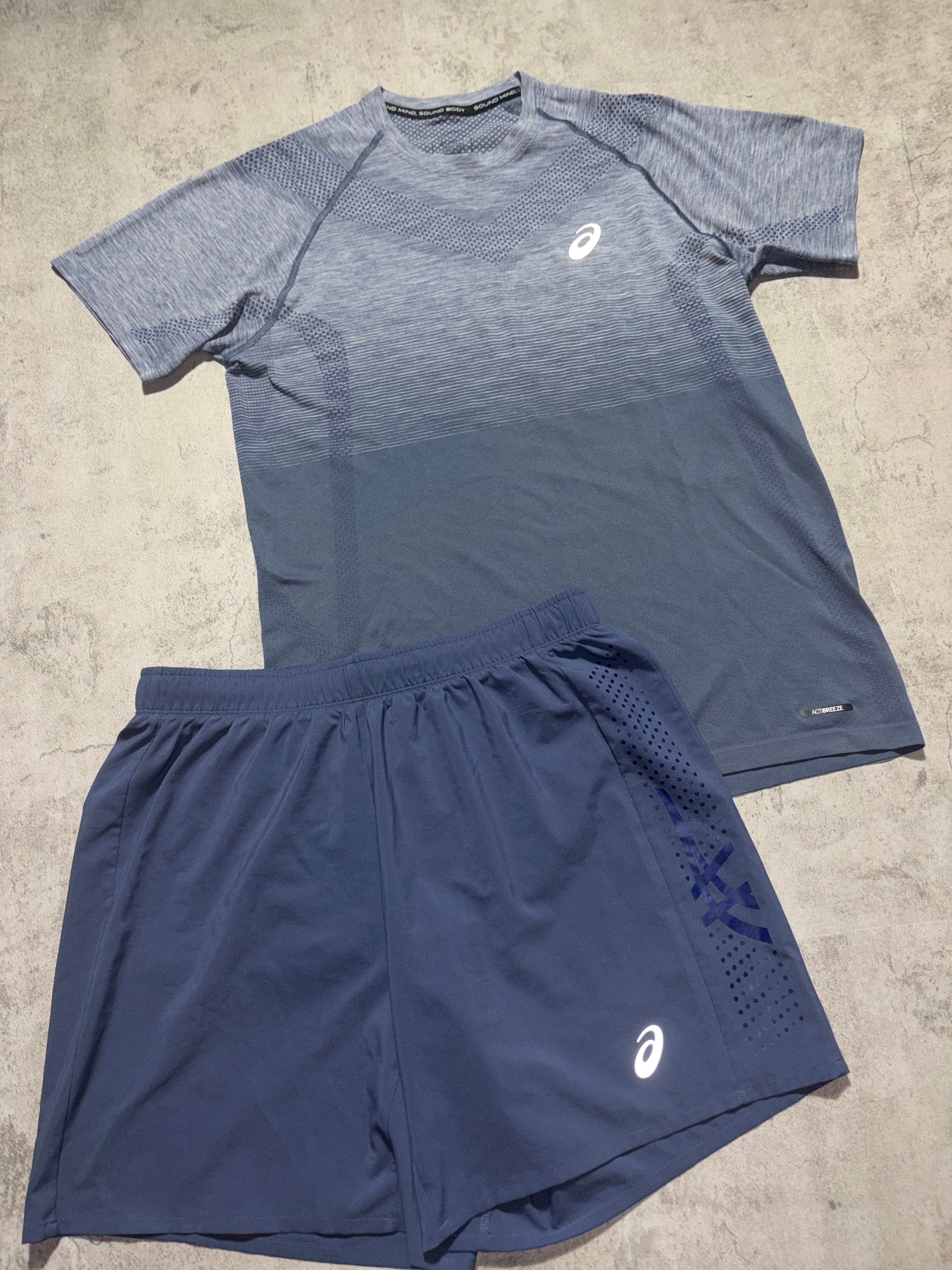 Asics Seamless Thunder Blue Set