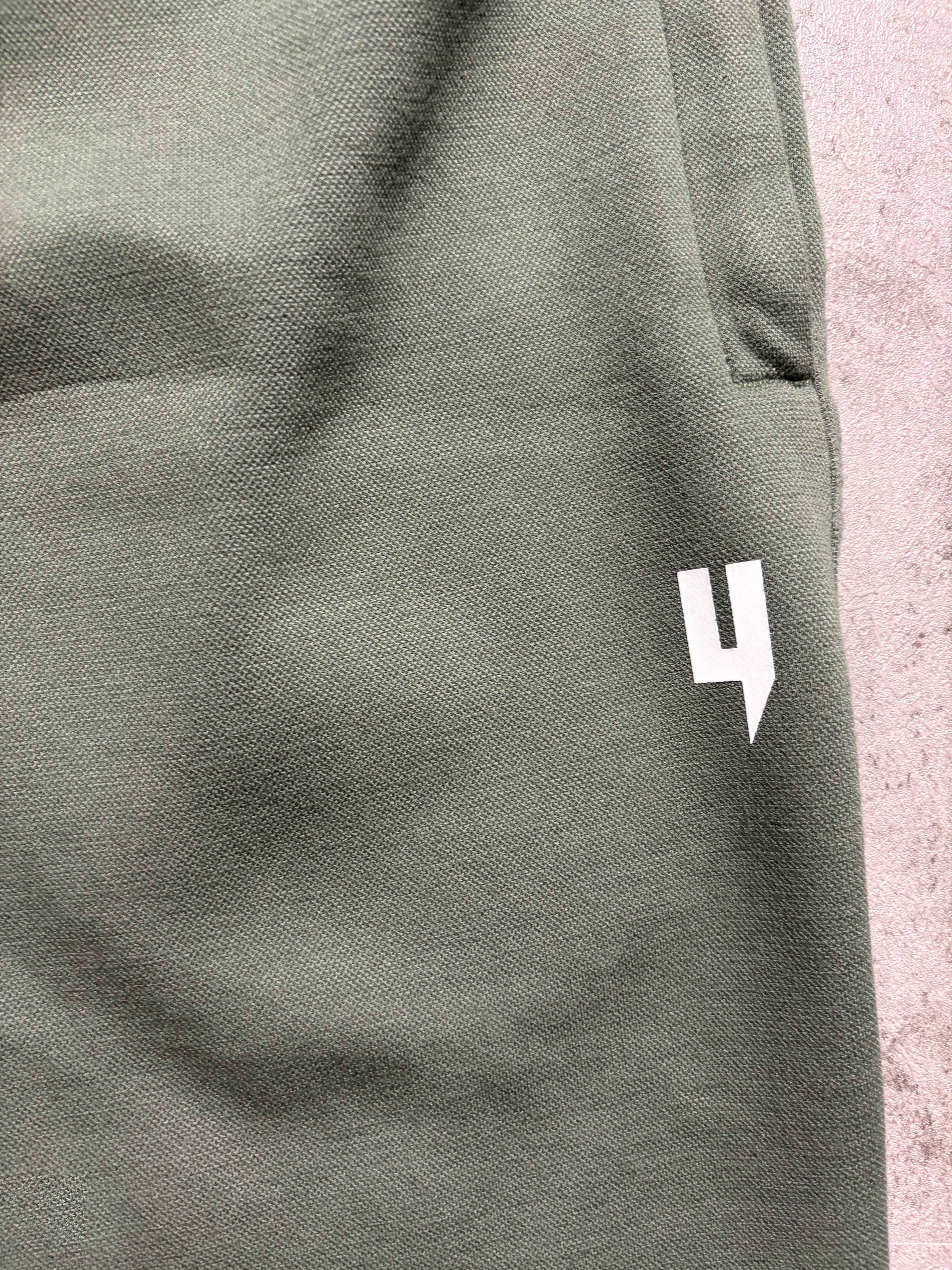 Yelir World “Lux” Khaki Green Shorts Set