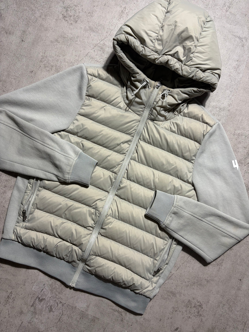 Yelir World Quilted Panel Jacket Beige