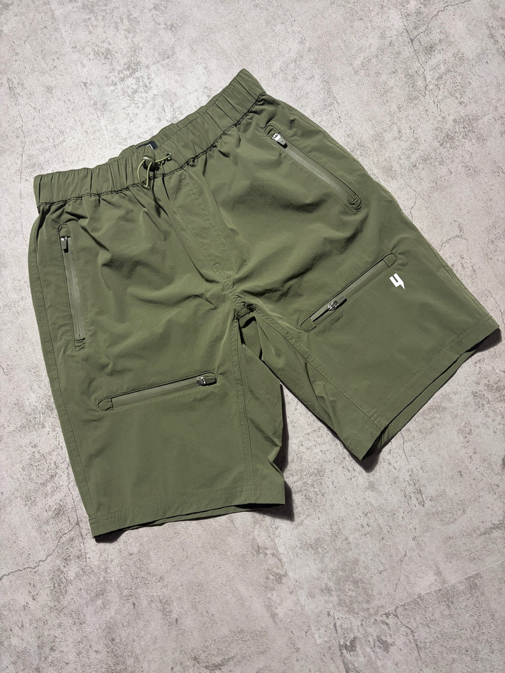 Yelir World Khaki Tech Combat Shorts