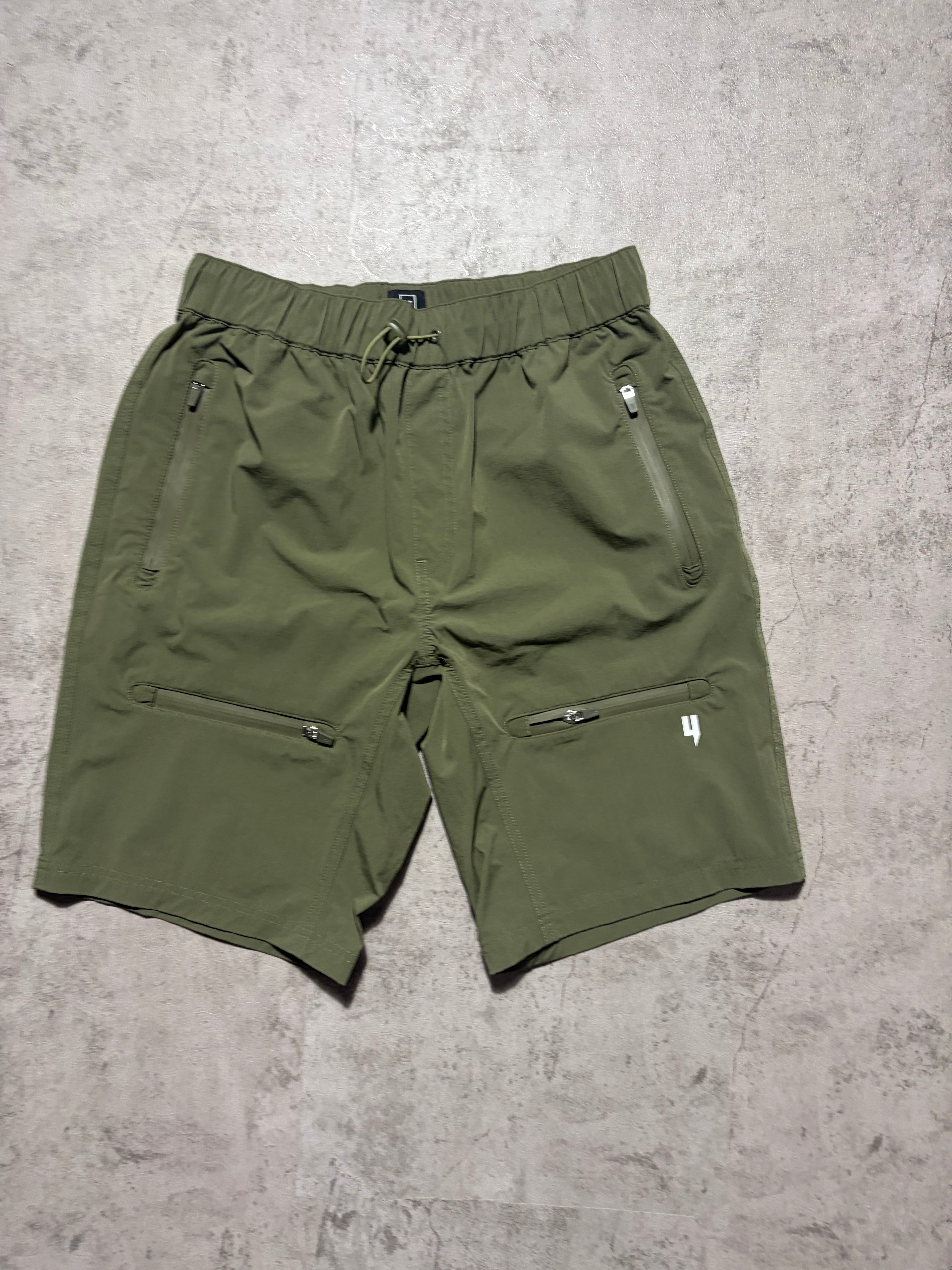Yelir World Khaki Tech Combat Shorts