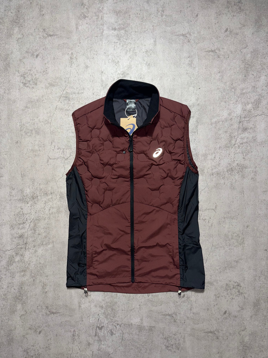 Asics Burgundy Road Padded Gilet