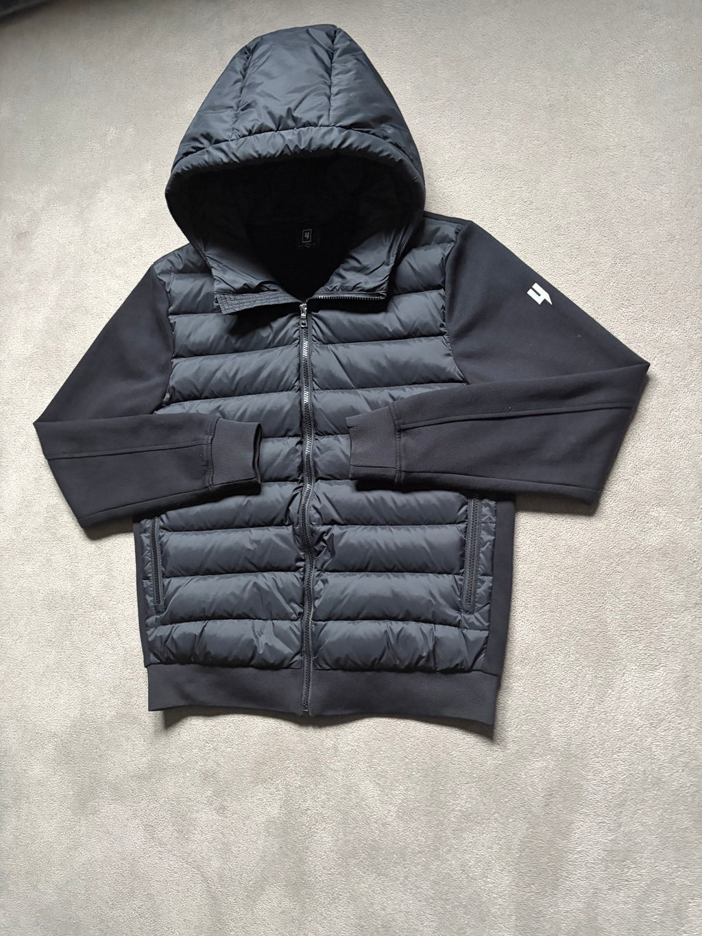 Yelir World Quilted Panel Jacket Black