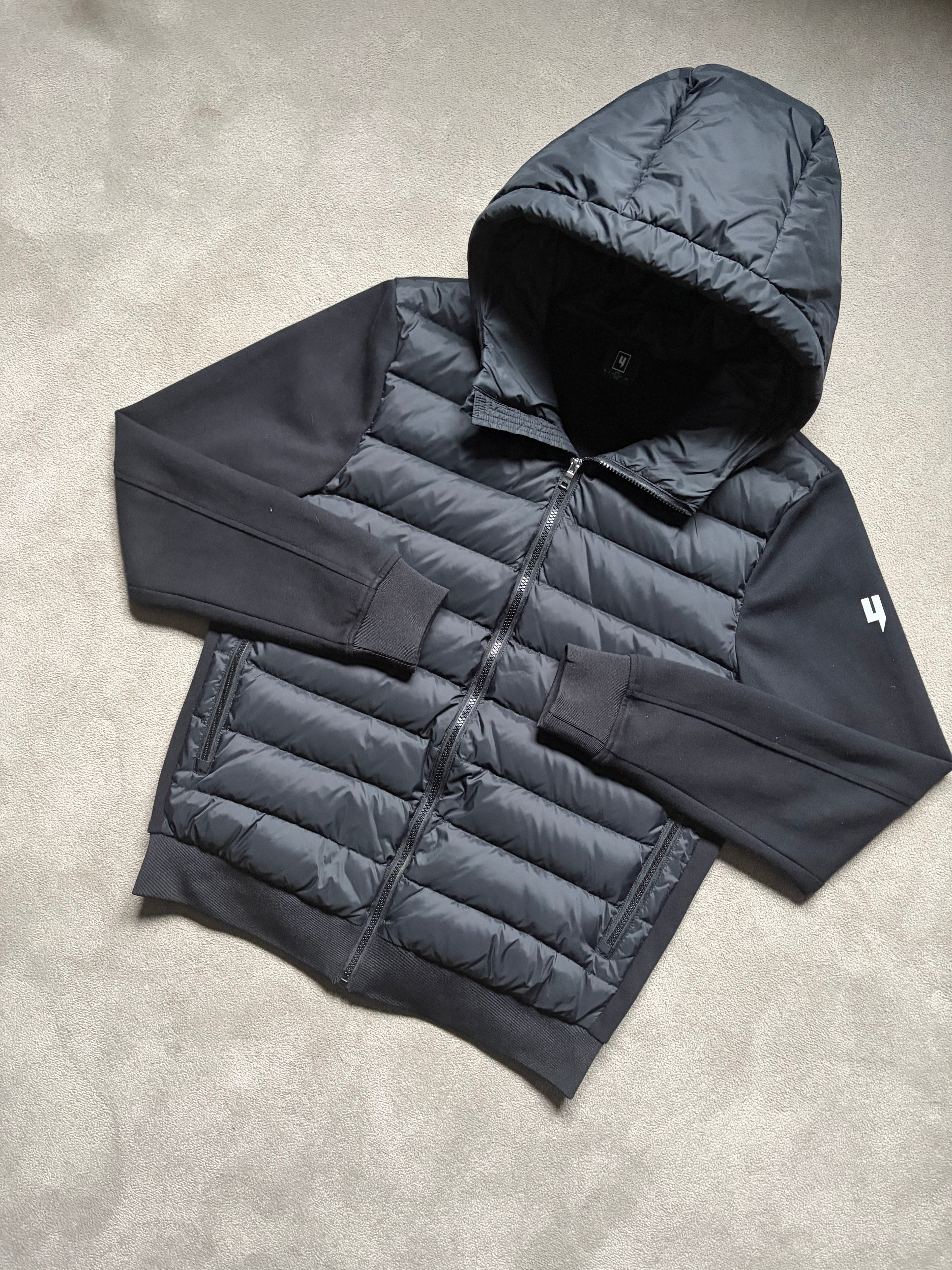 Yelir World Quilted Panel Jacket Black