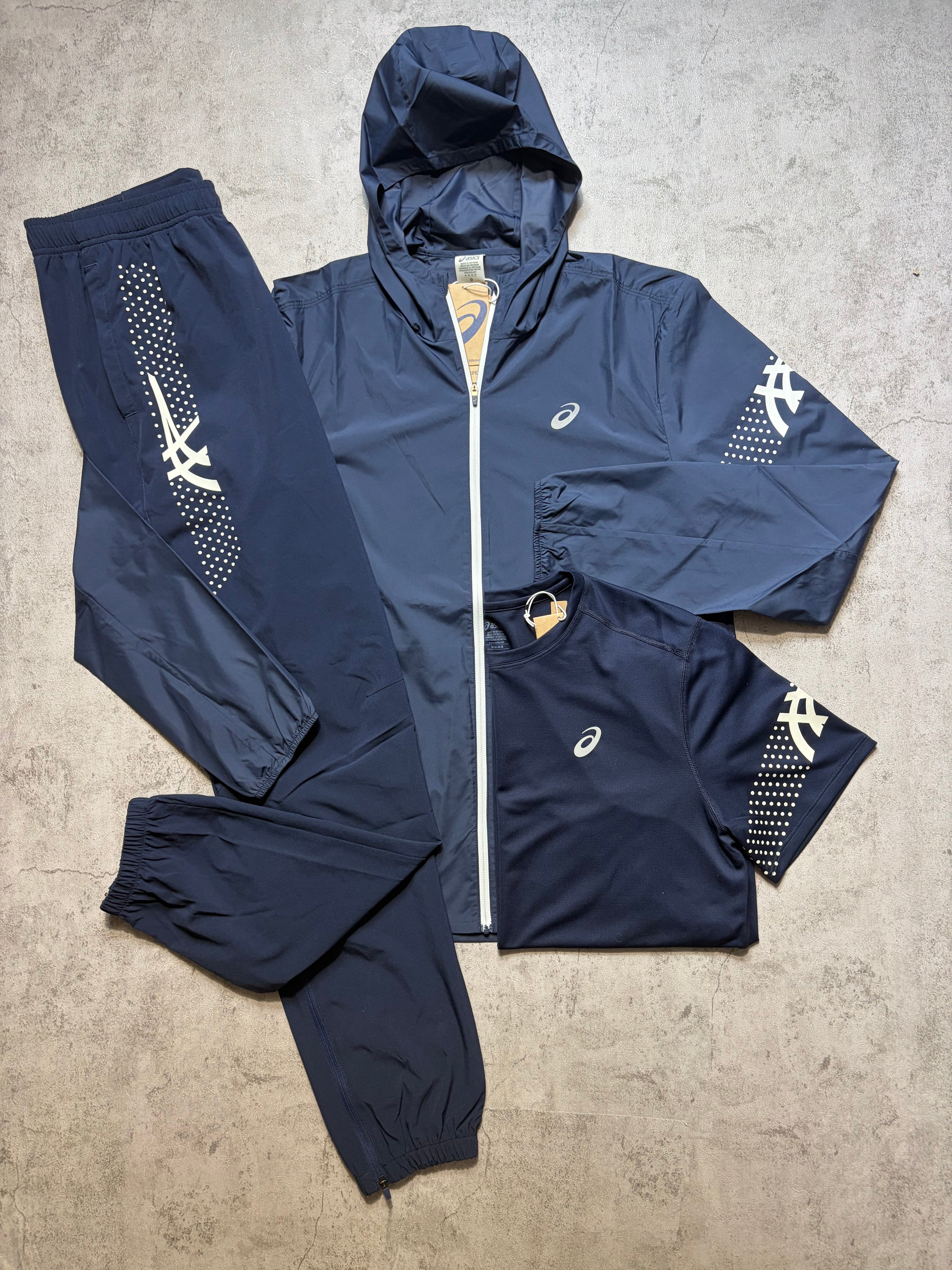 Asics Icon SS Navy Activewear 3 Piece Set
