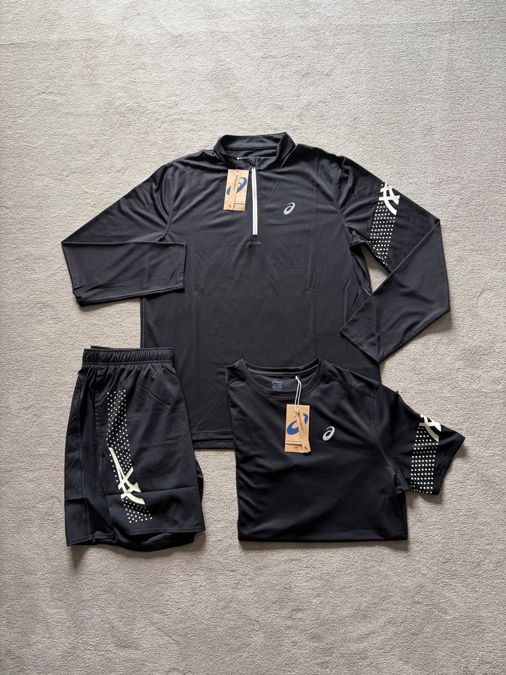 Asics Icon SS 3 Piece Quarter Zip Set