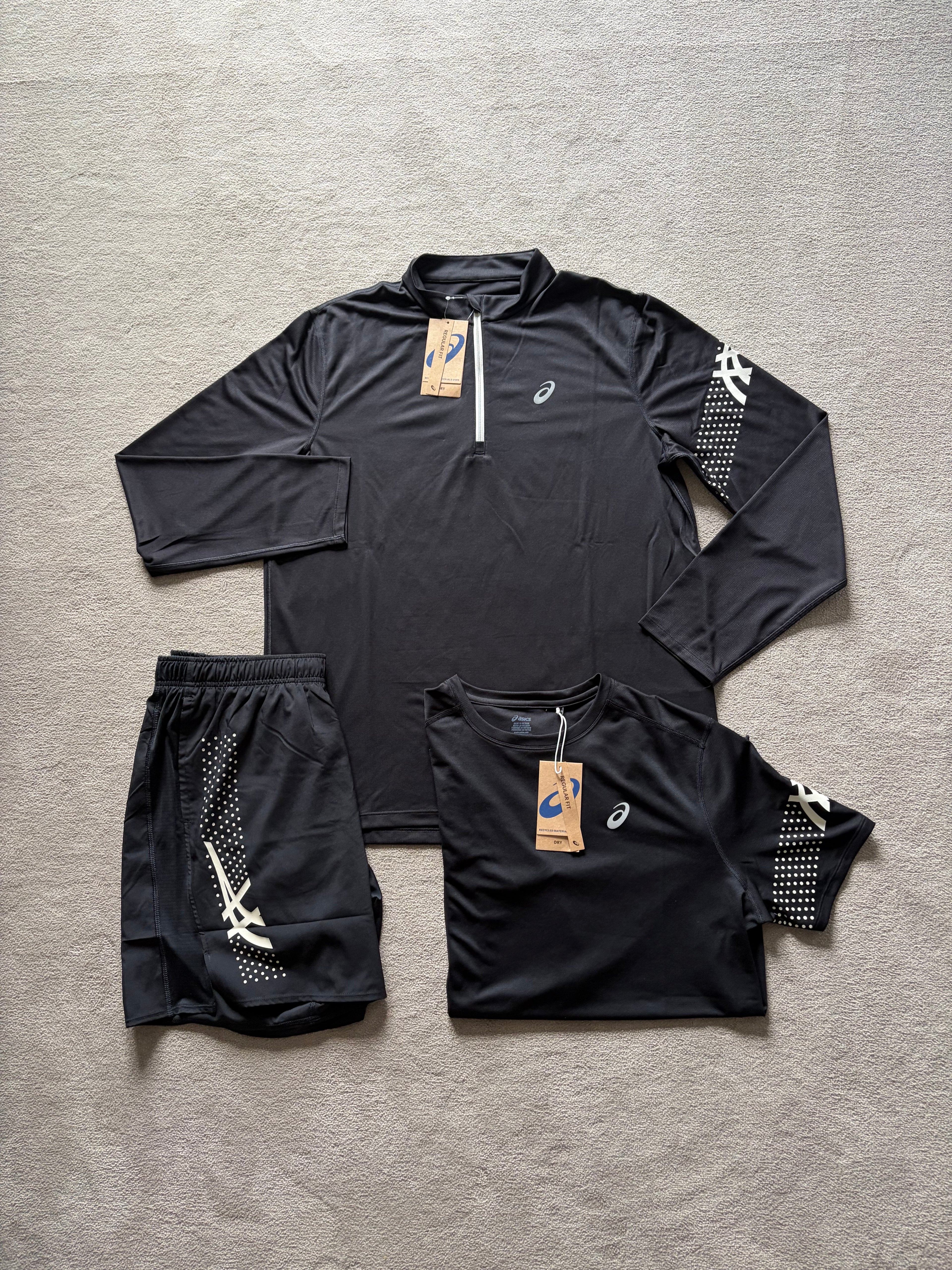 Asics Icon SS 3 Piece Quarter Zip Set