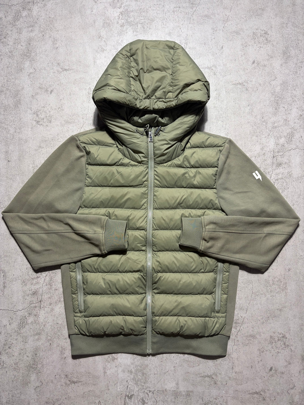 Yelir World Quilted Panel Jacket Khaki