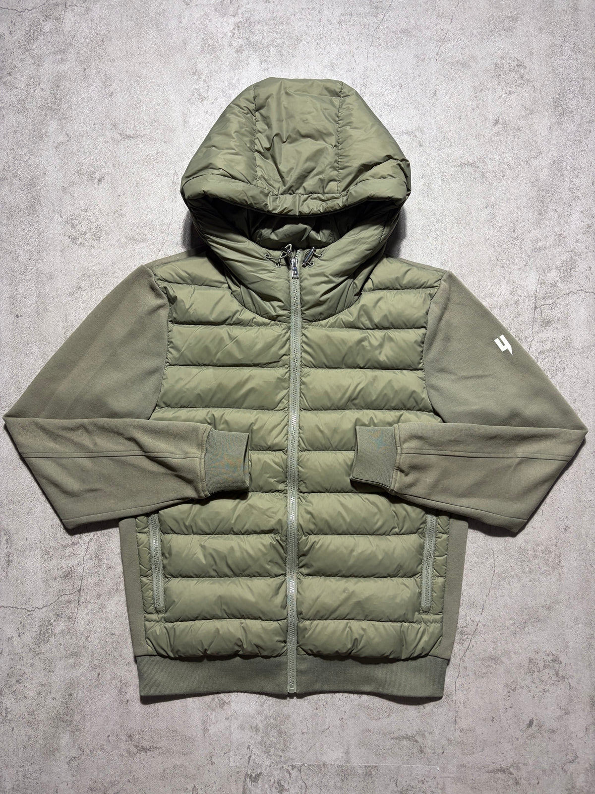 Yelir World Quilted Panel Jacket Khaki