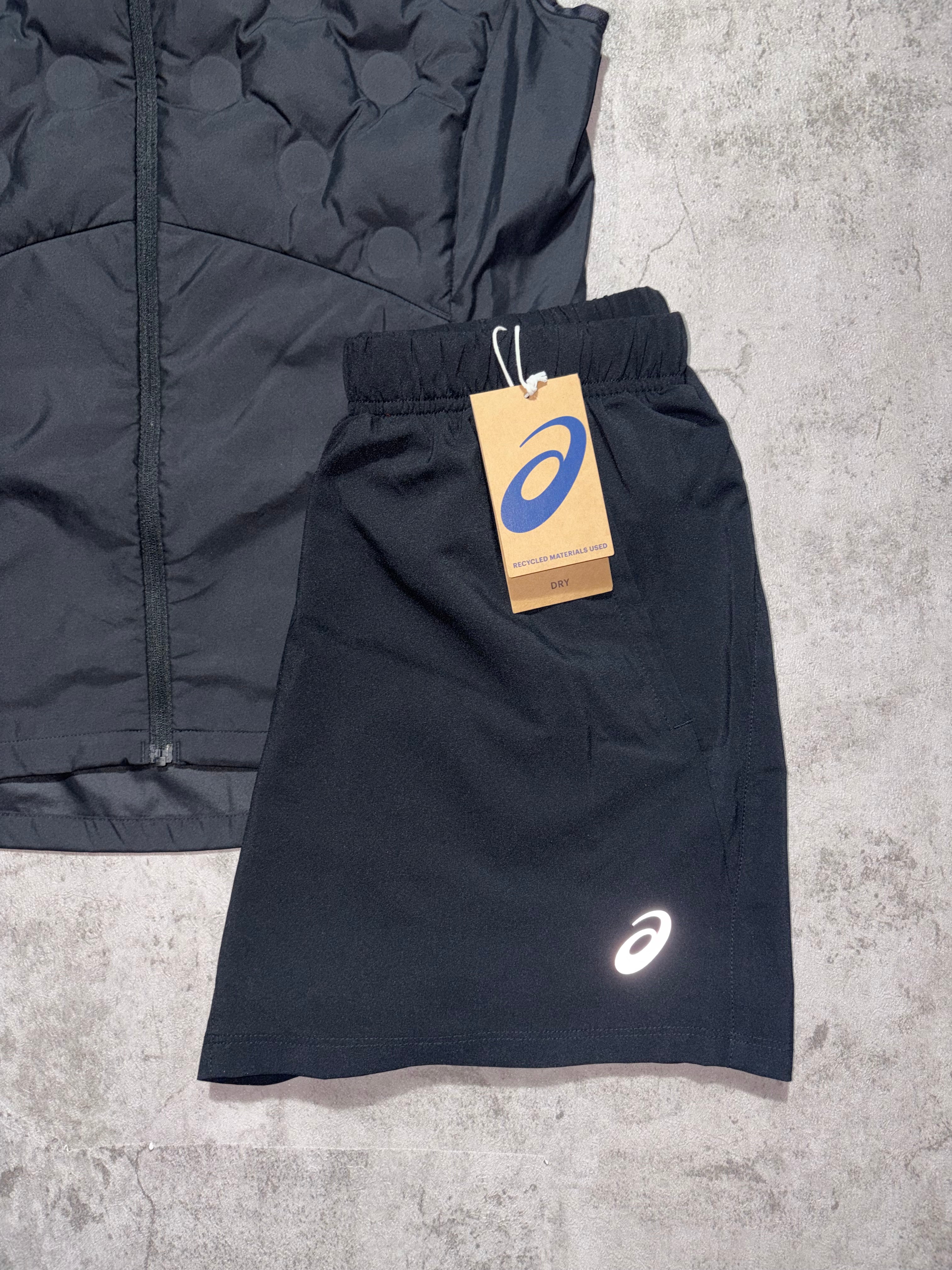 Asics Padded Gilet and Core Shorts