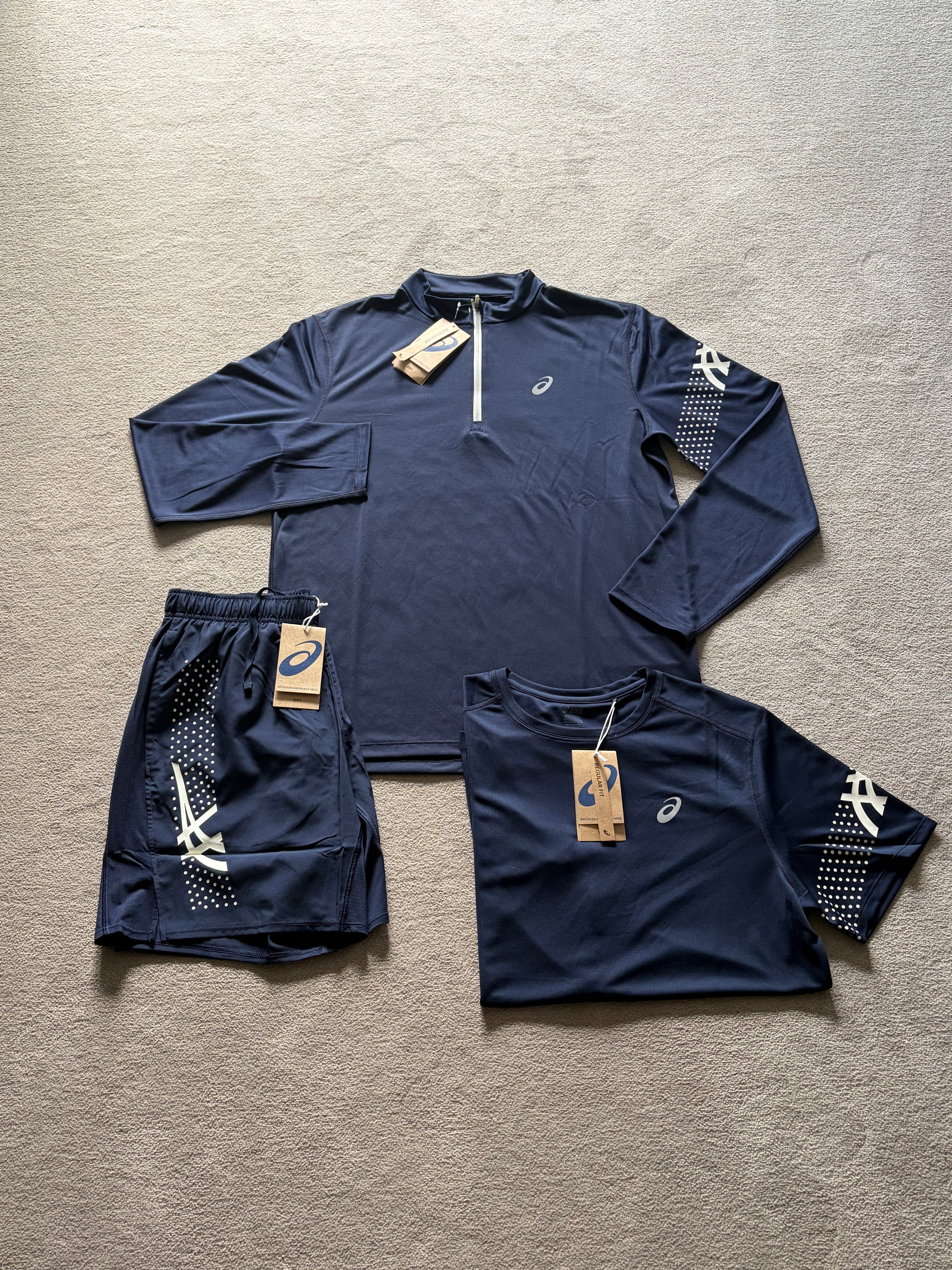 Asics Icon SS Set Navy