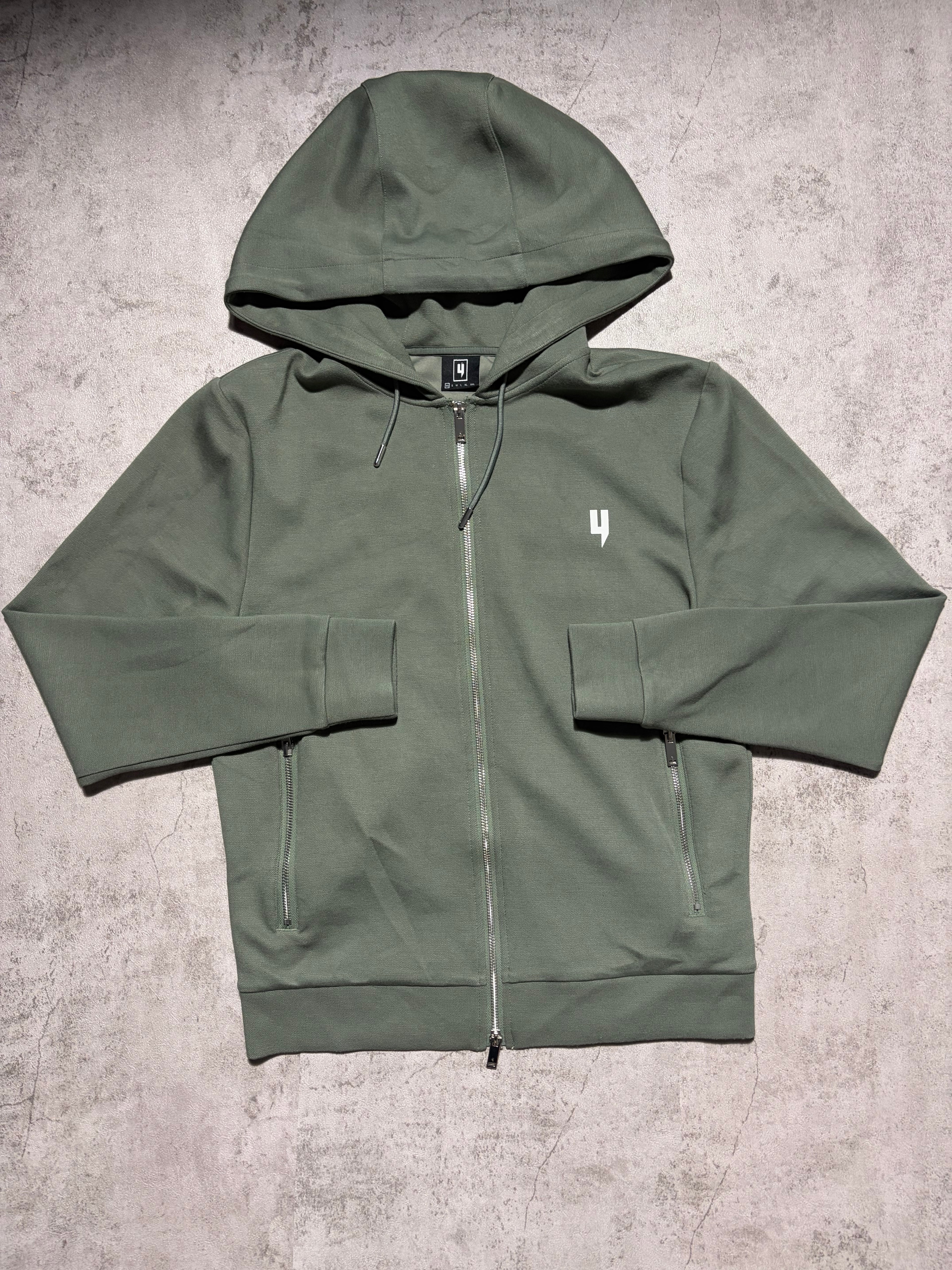 Yelir World “Lux” Khaki Green Shorts Set