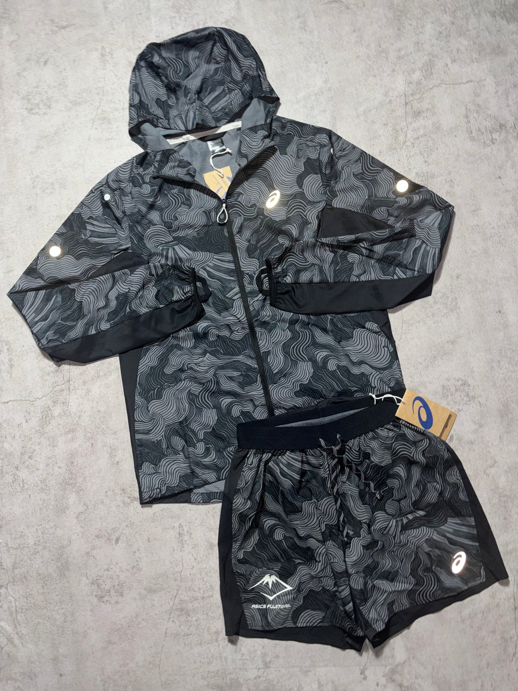 Asics Fuji-Trail Black Camo 3 Piece Set