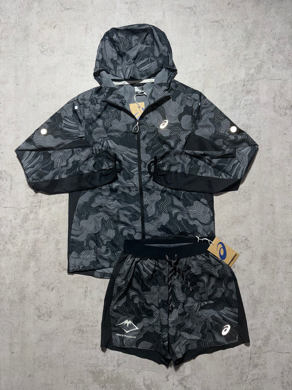 Asics Fuji-Trail Black Camo 3 Piece Set
