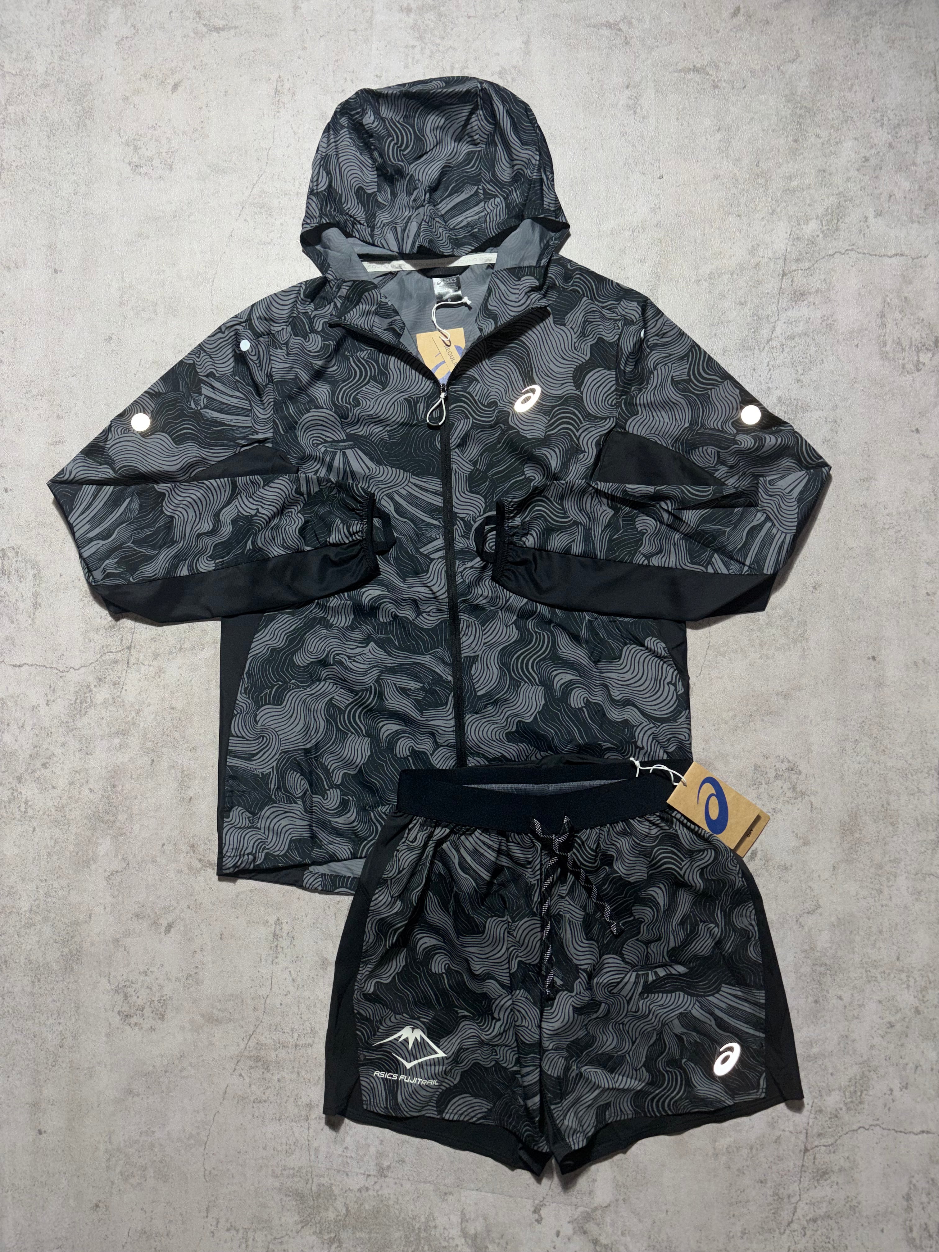 Asics Fuji-Trail Black Camo 3 Piece Set