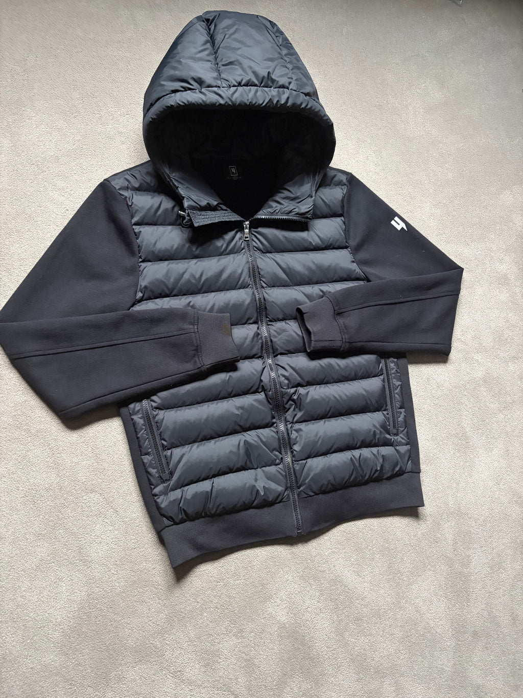 Yelir World Quilted Panel Jacket Black