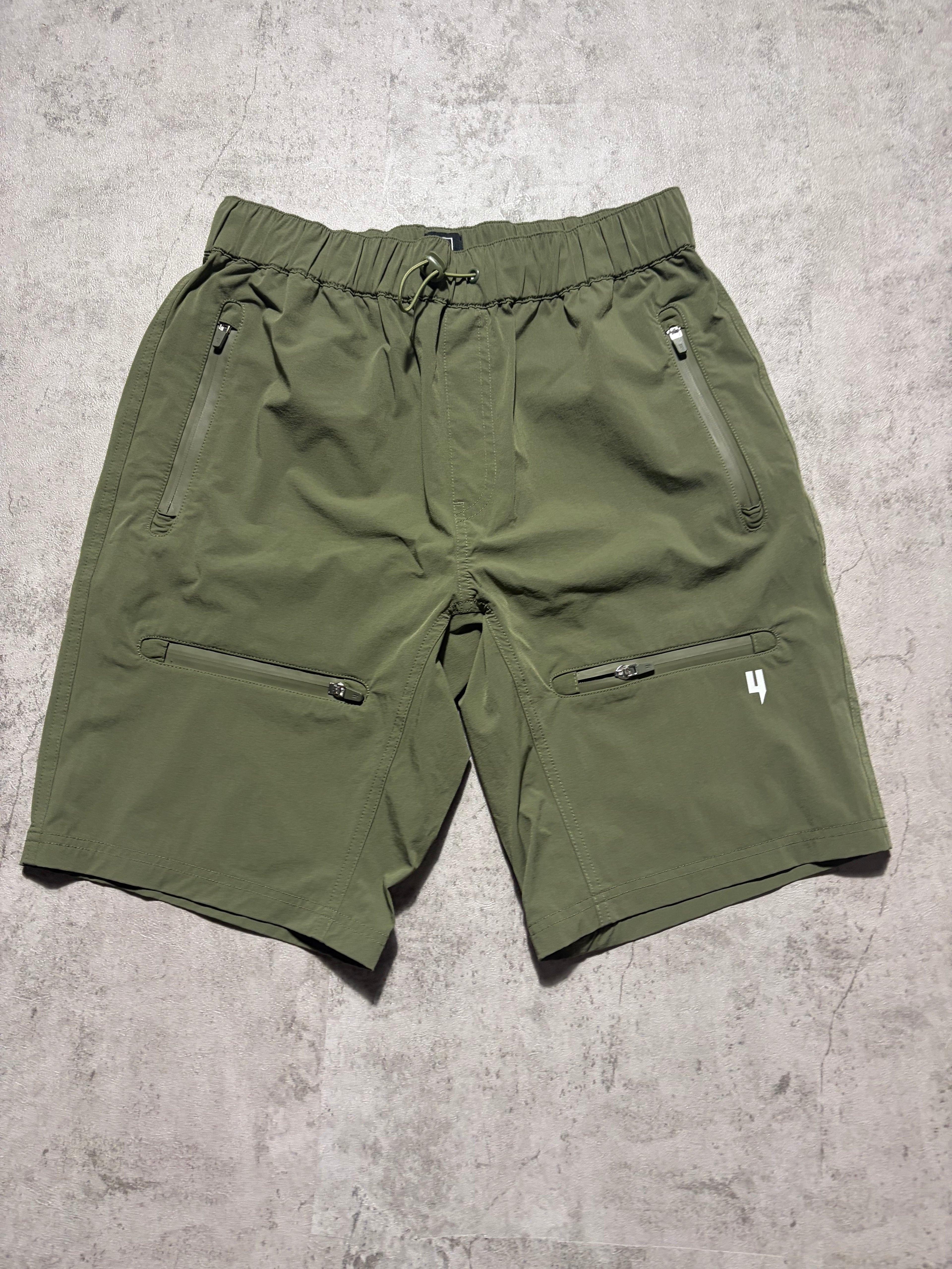 Yelir World Khaki Tech Combat Shorts