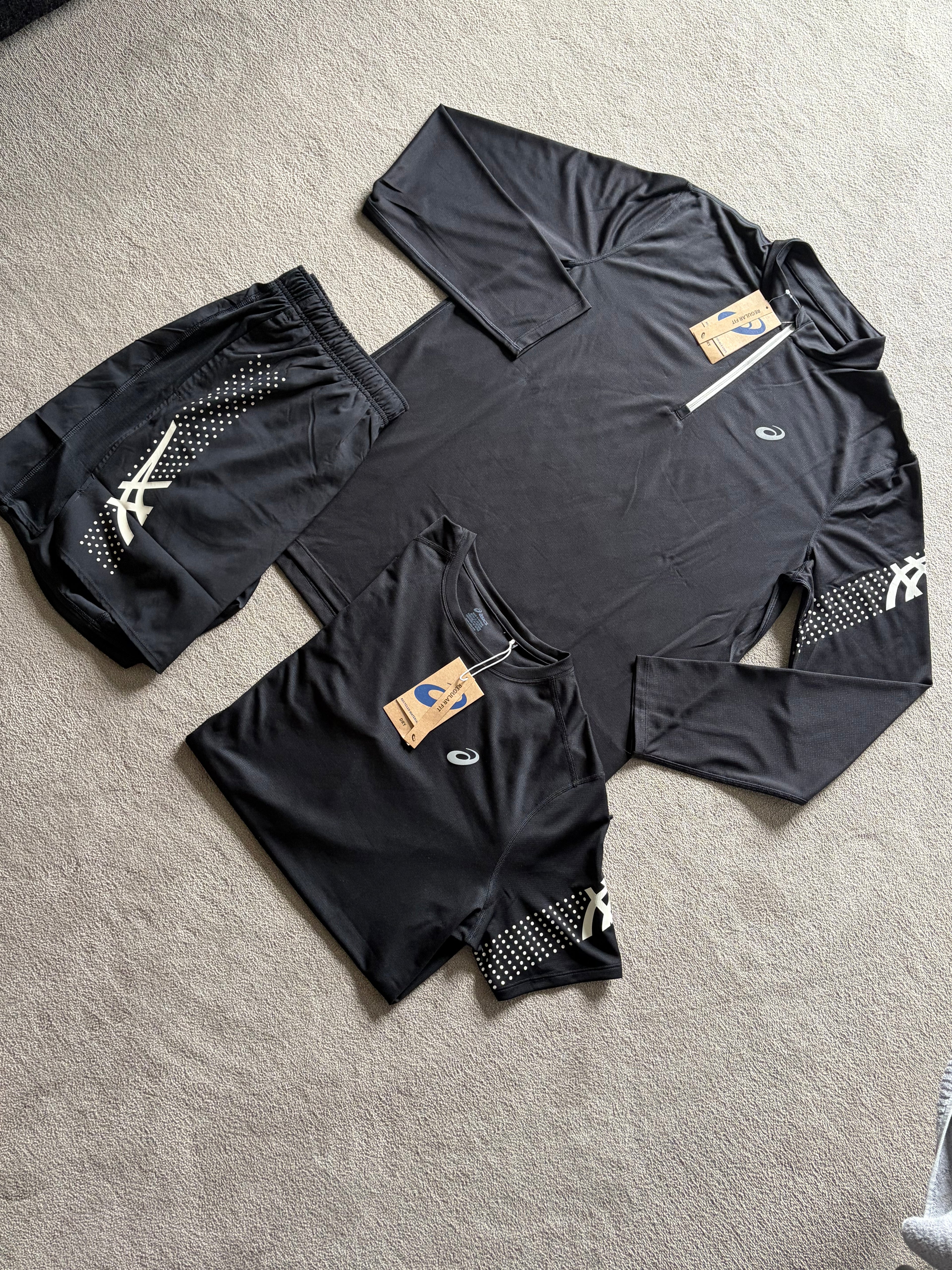 Asics Icon SS 3 Piece Quarter Zip Set